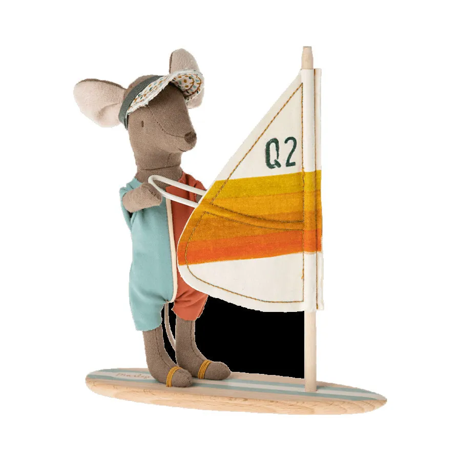 Maileg Surfer Big Brother Mouse   Wooden Sign