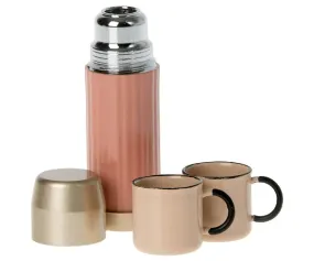 Maileg | Thermos and Cups, Soft Coral