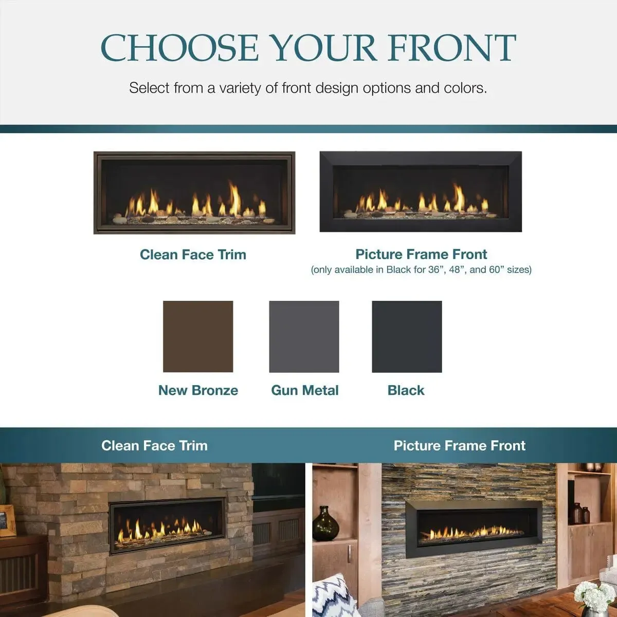 Majestic Echelon II See-Through 36" Direct Vent Gas Fireplace ECHEL36STIN-C