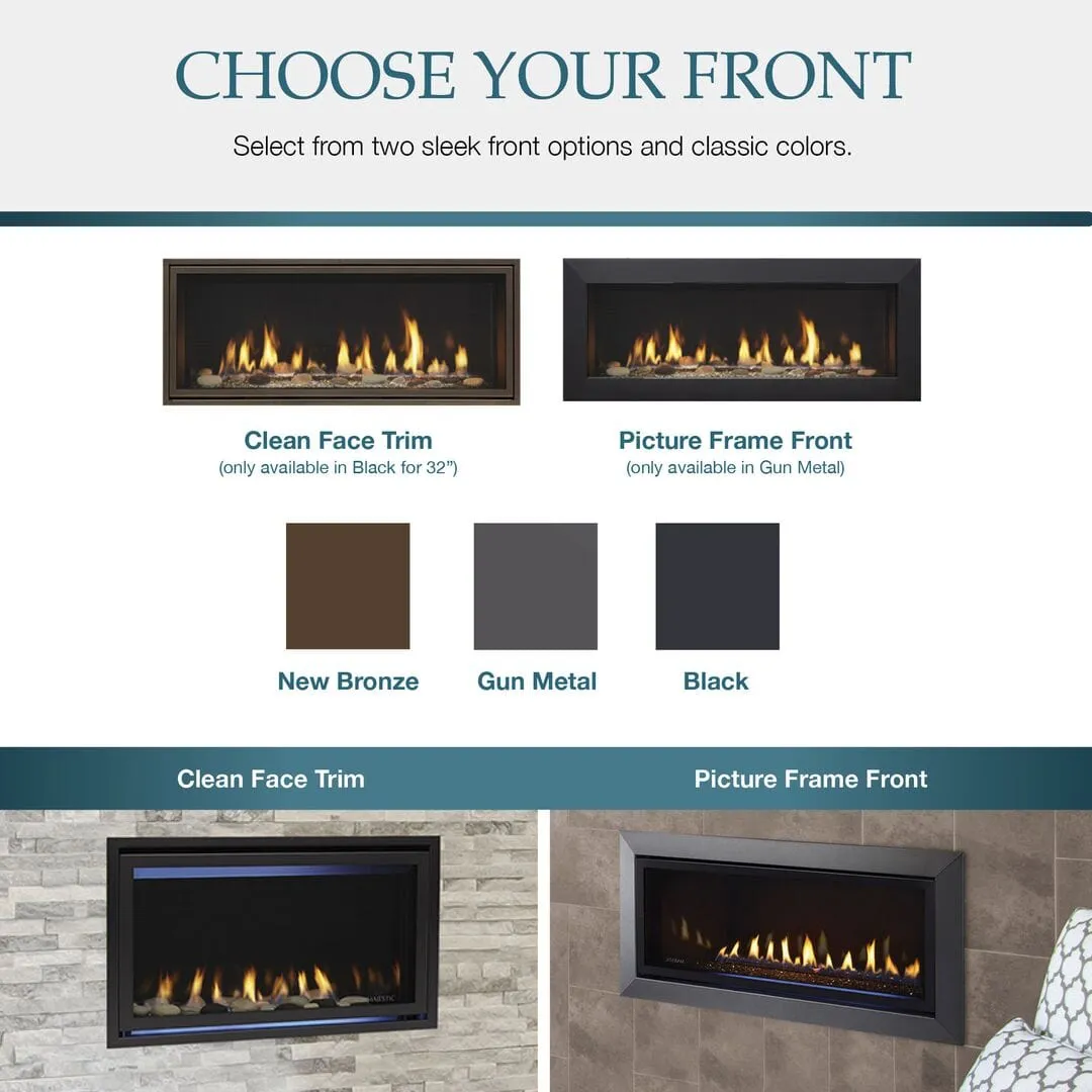 Majestic Jade 32" Direct Vent Natural Gas Fireplace JADE32IN-B