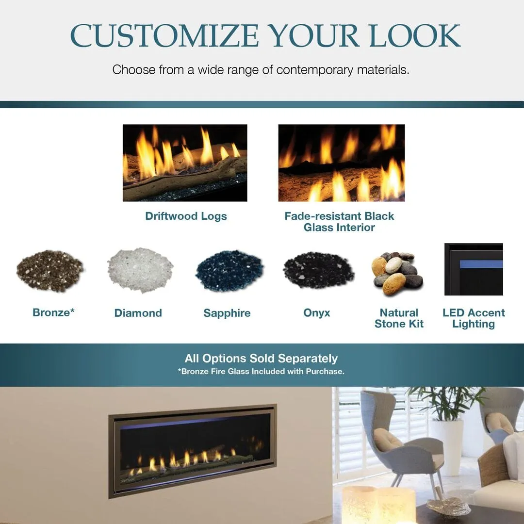 Majestic Jade 32" Direct Vent Natural Gas Fireplace JADE32IN-B