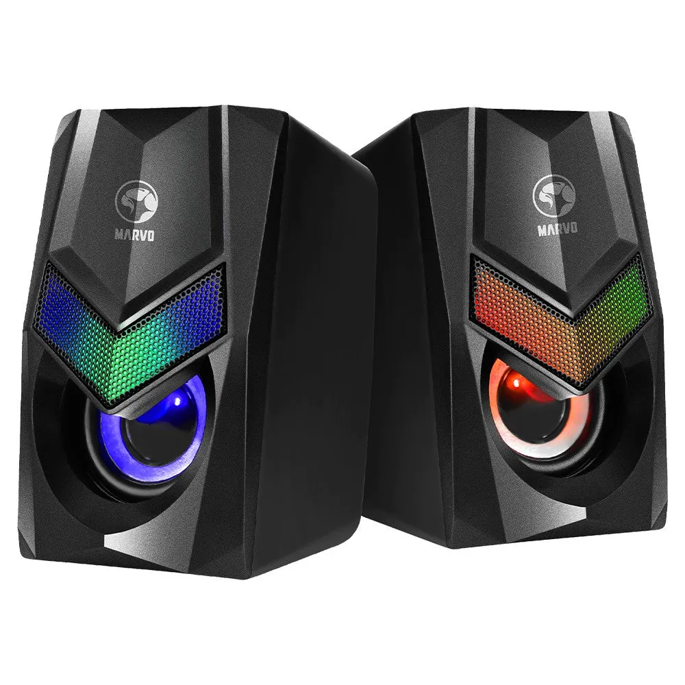 Marvo SG-118 2.0 Stereo RGB Gaming Speaker - Black | 920138