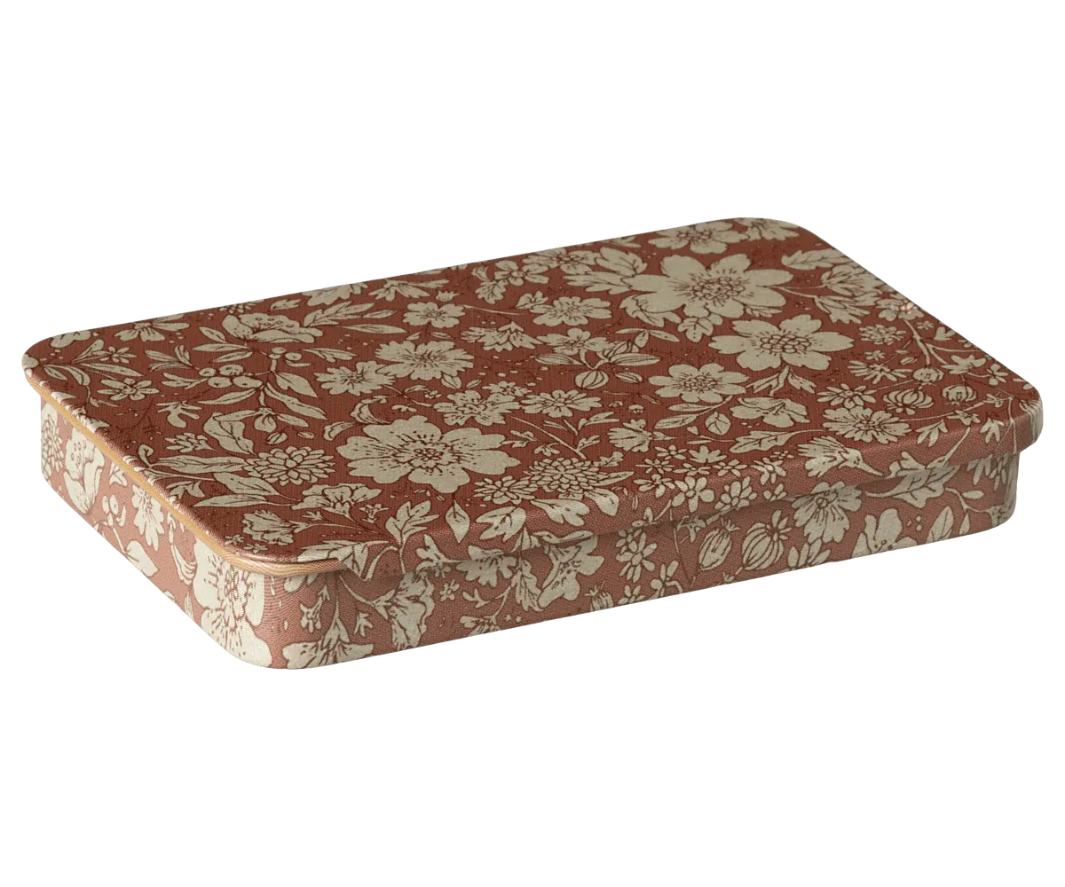 Metal Box with Sliding Lid Blossom- Heather