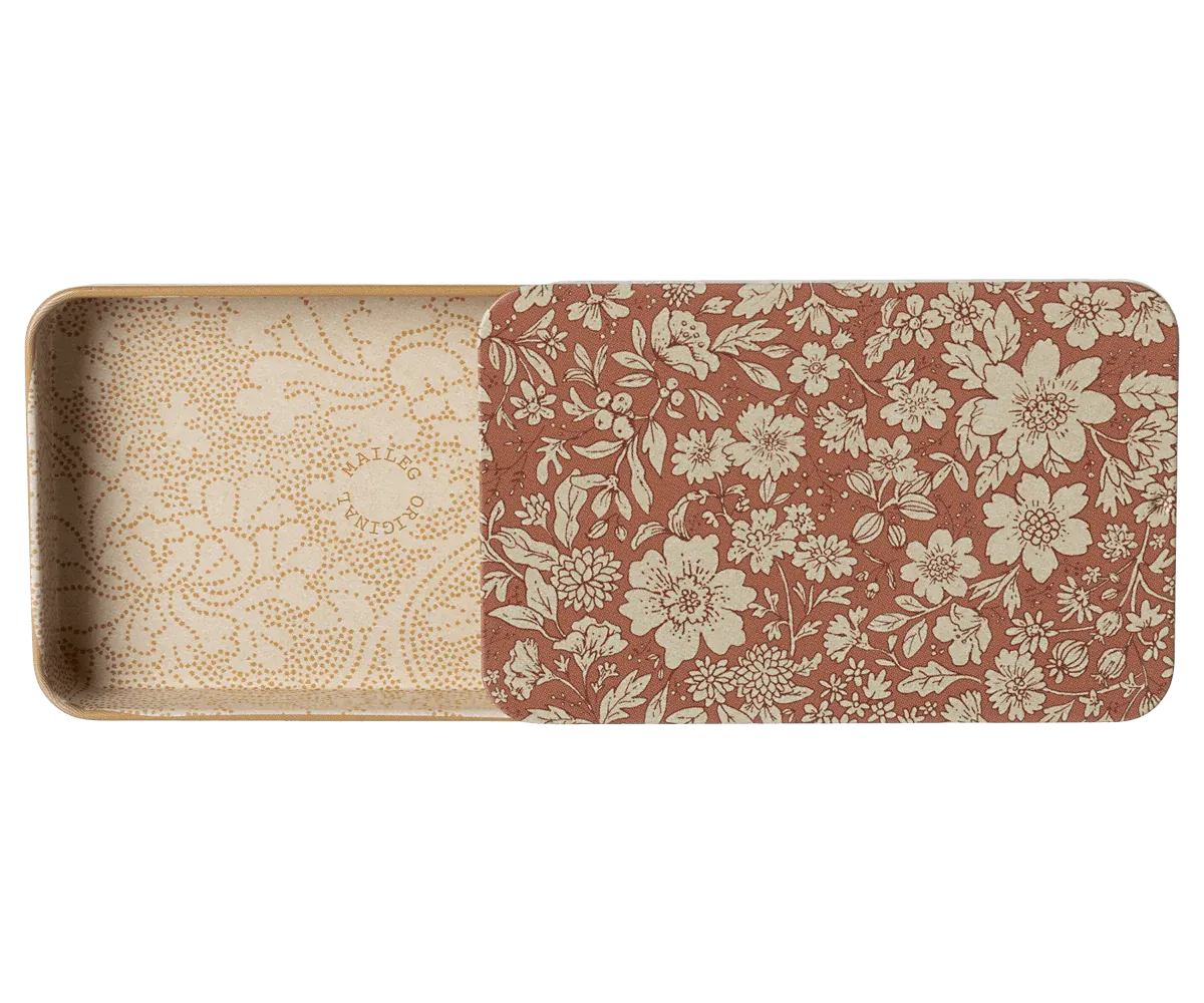 Metal Box with Sliding Lid Blossom- Heather