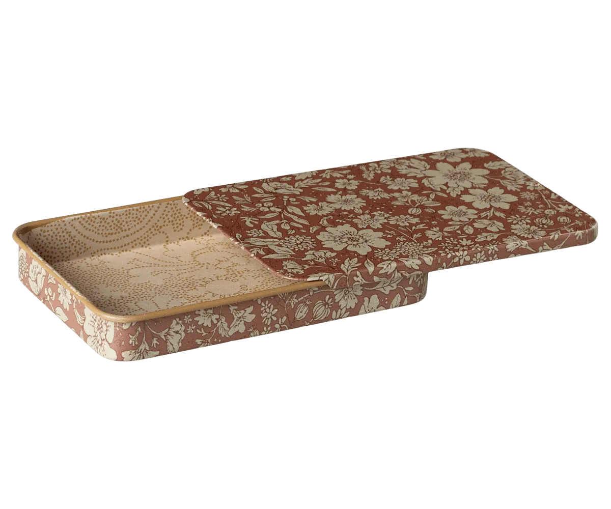 Metal Box with Sliding Lid Blossom- Heather