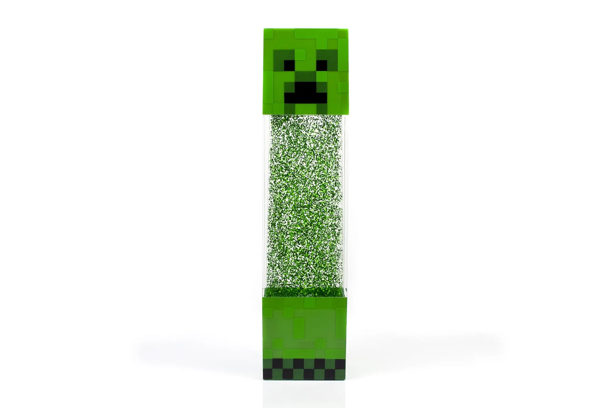 Minecraft Creeper Glitter Motion Light | 12-Inch Fun Mood Light LED Lamp
