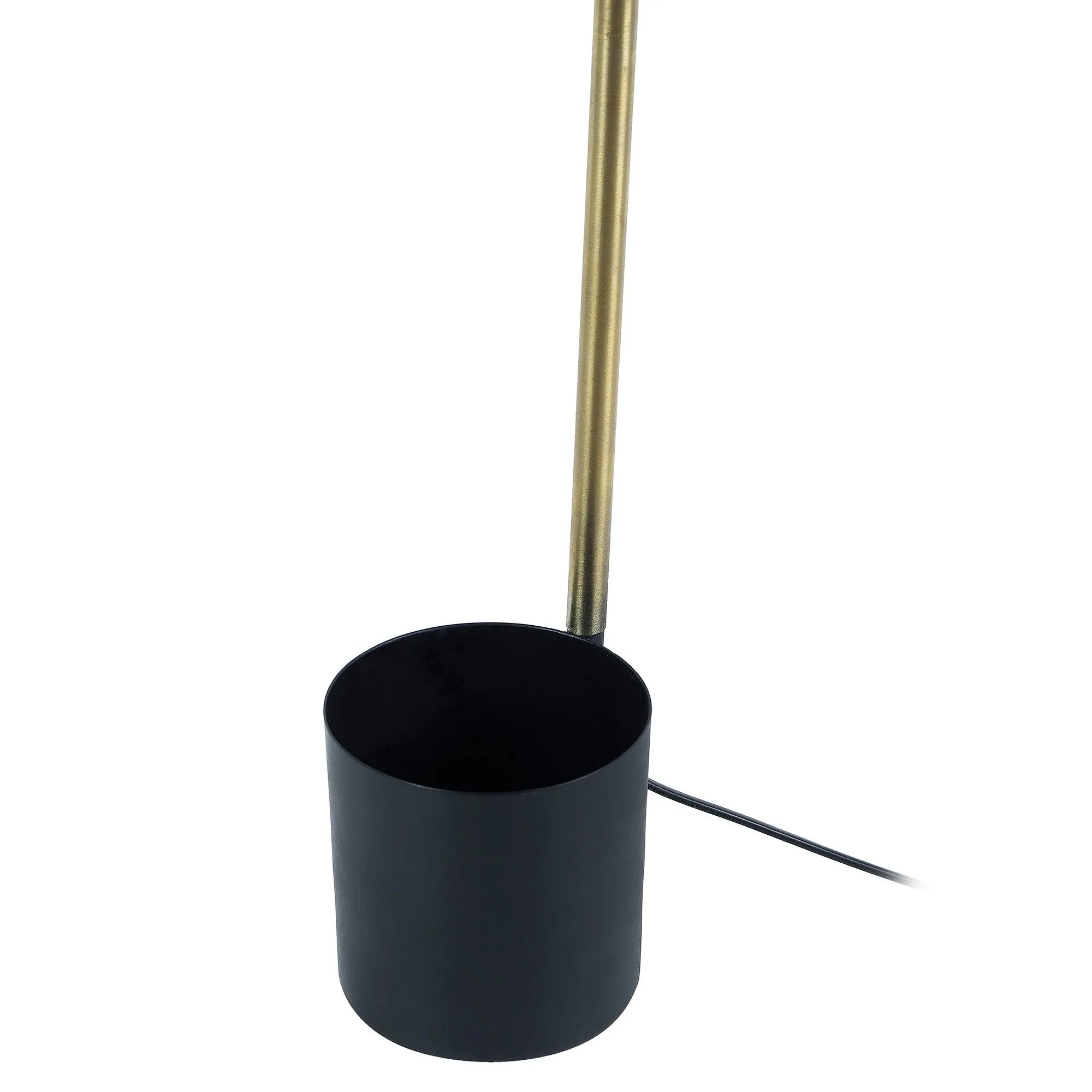 Modern Nordic Wood & Metal Study Lamp With Black Base By Ss Lightings