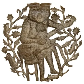Musical Mouser 24 inch Metal Wall Art Croix des Bouquets