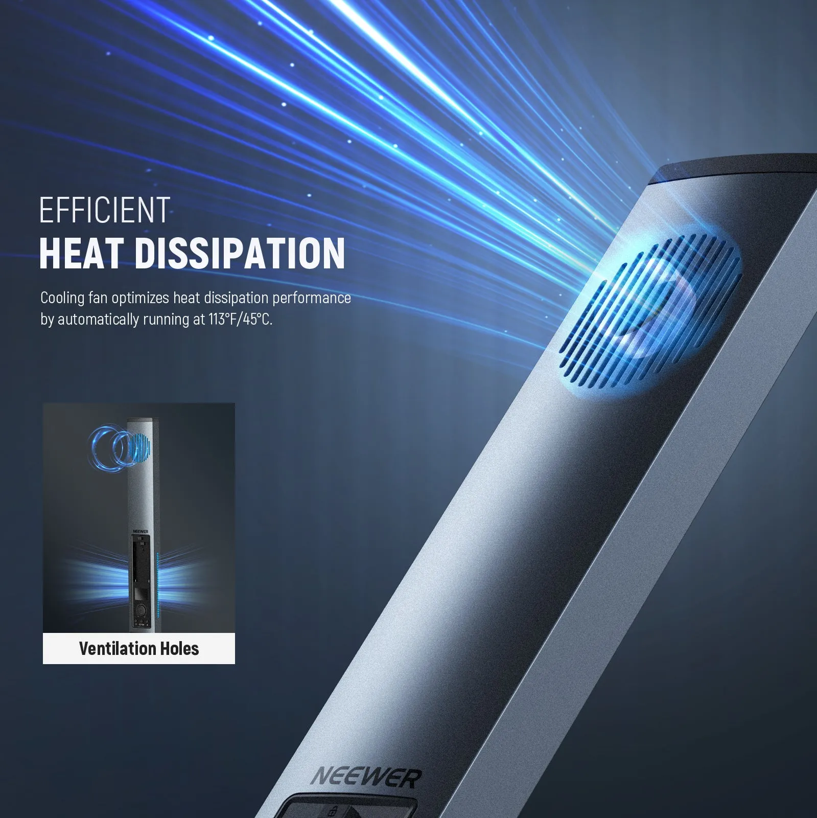 NEEWER BH20B Ultra Upgraded 40W Handheld LED Video Light Stick Kit