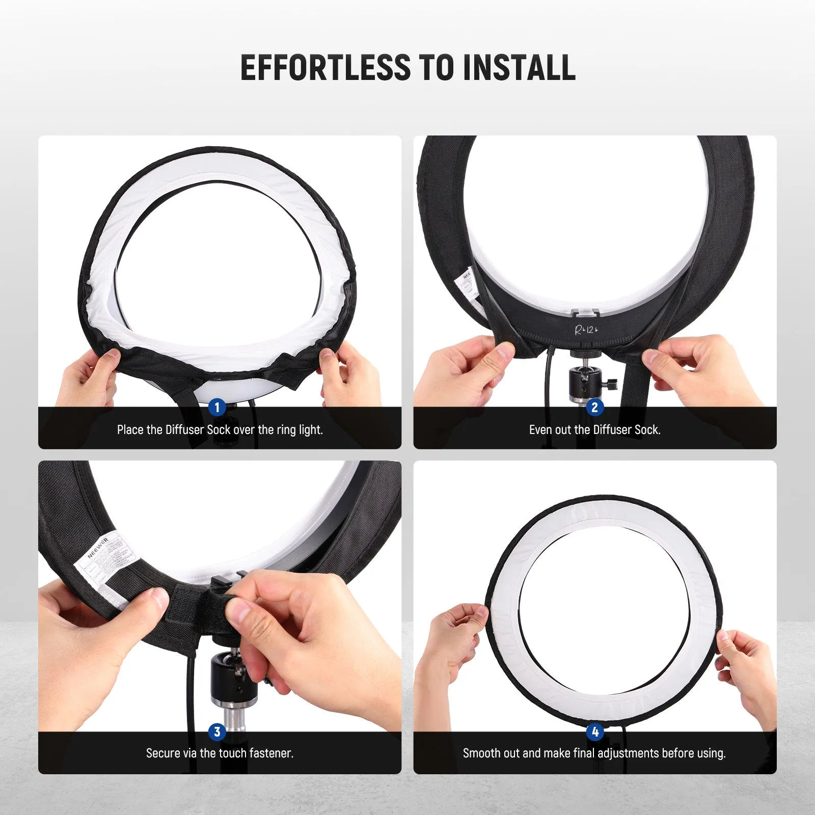 NEEWER NS008 Ring Light Diffuser for RH12B RH12C 12" Ring Light
