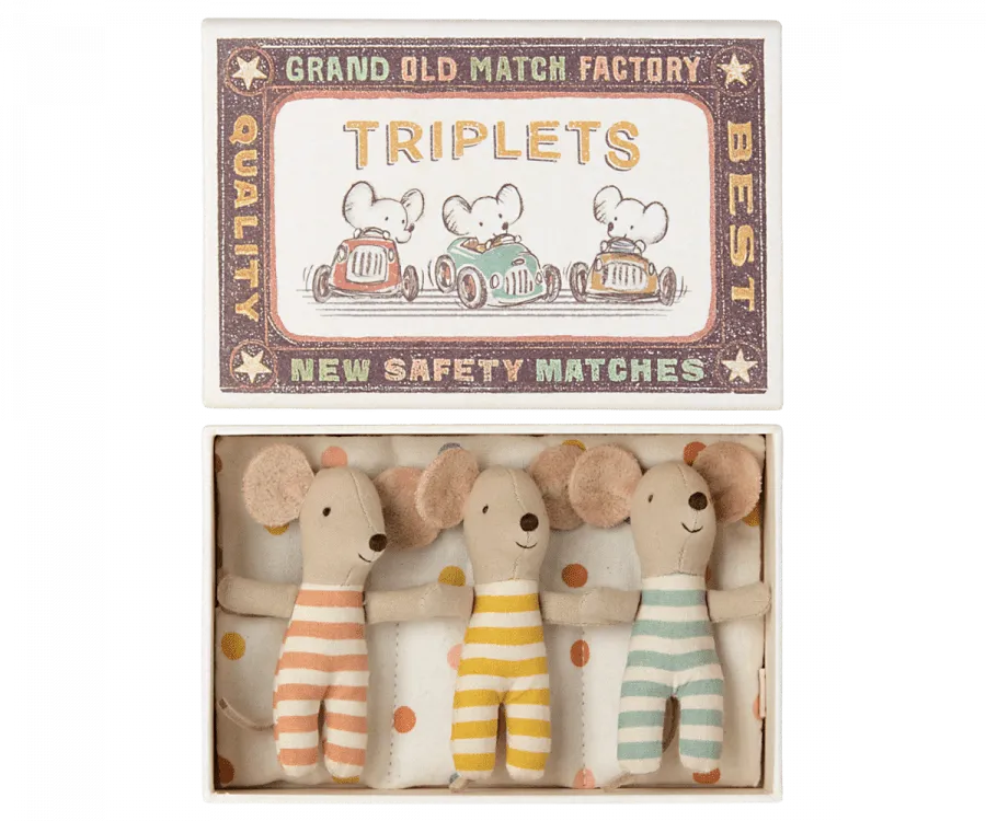 NEW Baby Mice Triplets in Matchbox