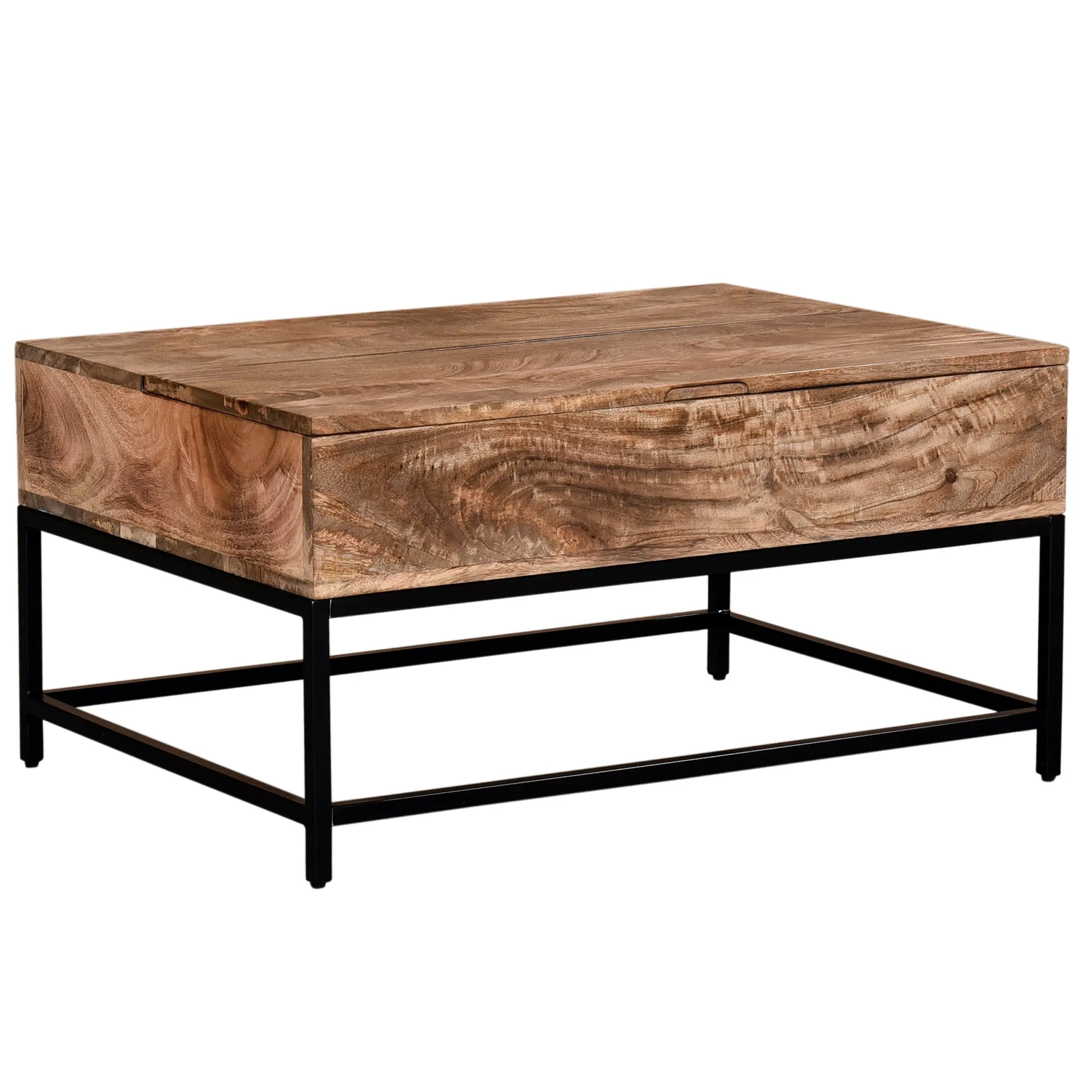 Ojas-Lift-Top Coffee Table-Natual Burnt