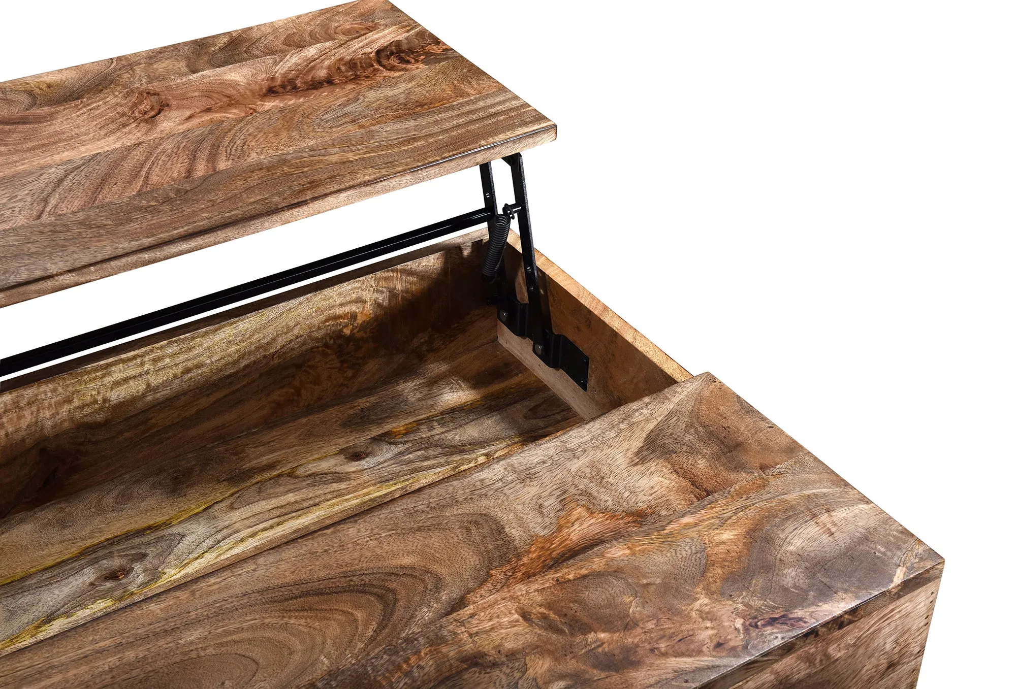 Ojas-Lift-Top Coffee Table-Natual Burnt