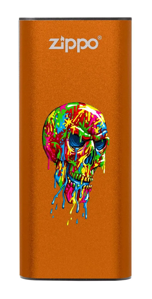 Paint Splatter Skull: HeatBank<sup>®</sup> 3 Rechargeable Hand Warmer
