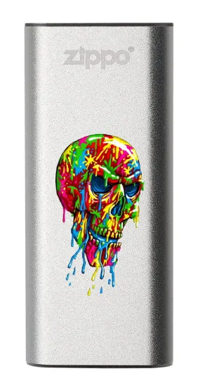 Paint Splatter Skull: HeatBank<sup>®</sup> 3 Rechargeable Hand Warmer
