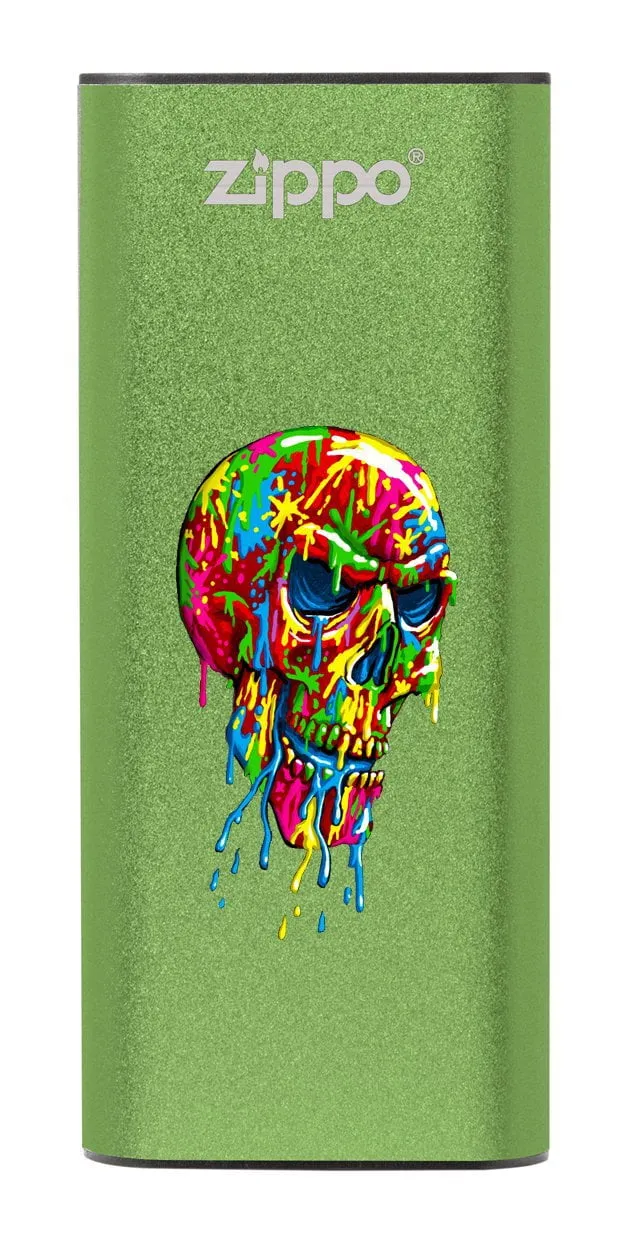 Paint Splatter Skull: HeatBank<sup>®</sup> 3 Rechargeable Hand Warmer