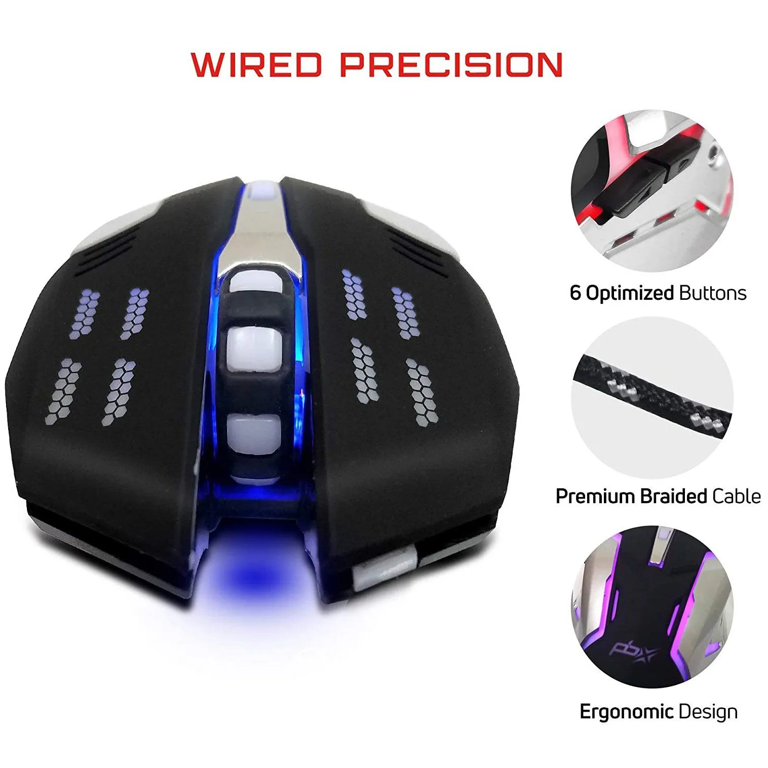 PBX Gladiator Wired Gaming Mouse