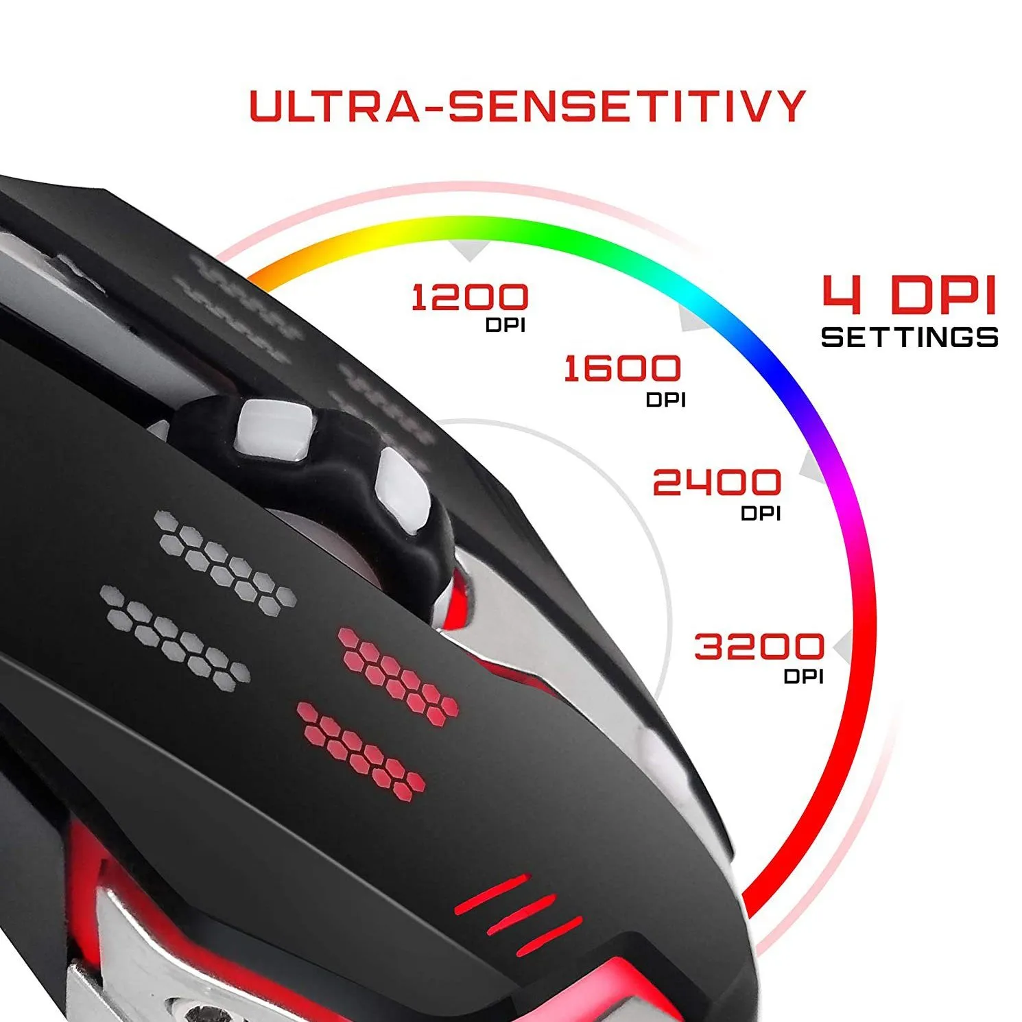 PBX Gladiator Wired Gaming Mouse