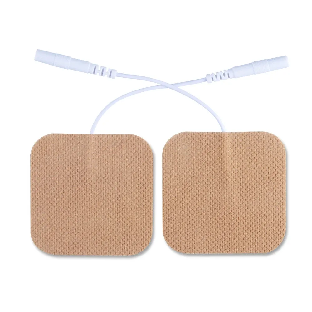 Pelvifine TENS Massage Unit khaki Electrodes Pads 5x5 10Pcs 20pc 40pc Replacement Pads Electrode Patches For Electrotherapy