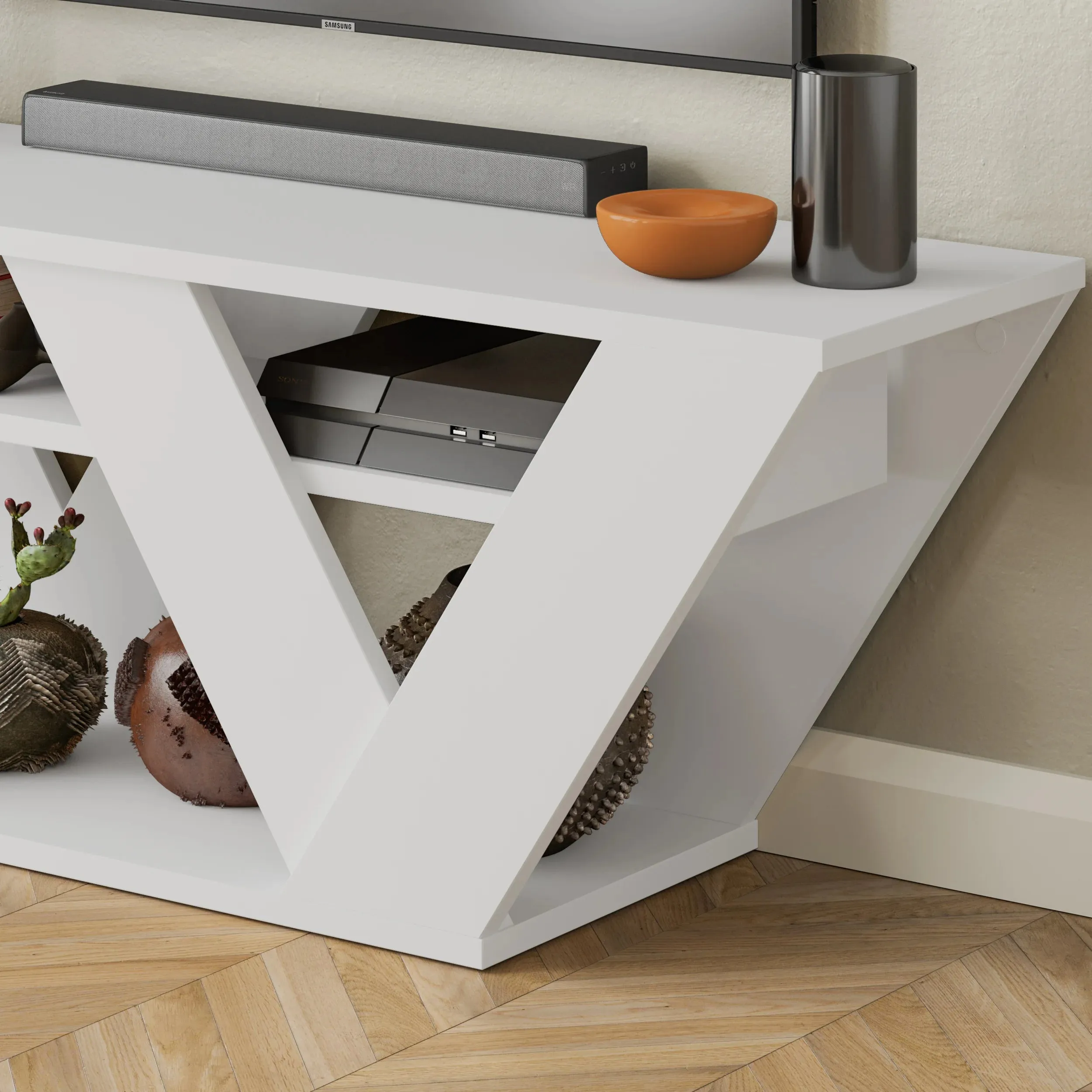 Pipralla Modern TV Stand 110 cm