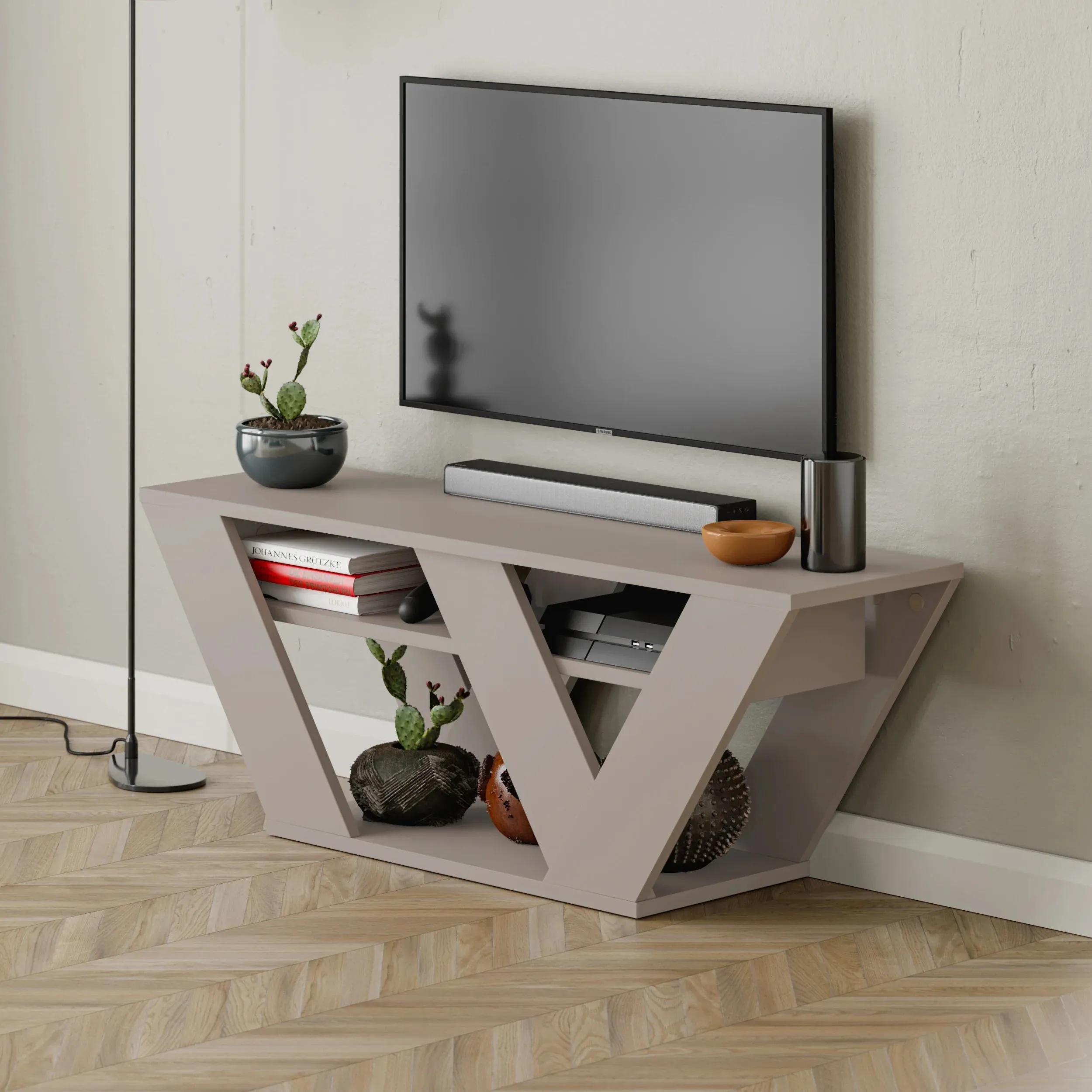 Pipralla Modern TV Stand 110 cm