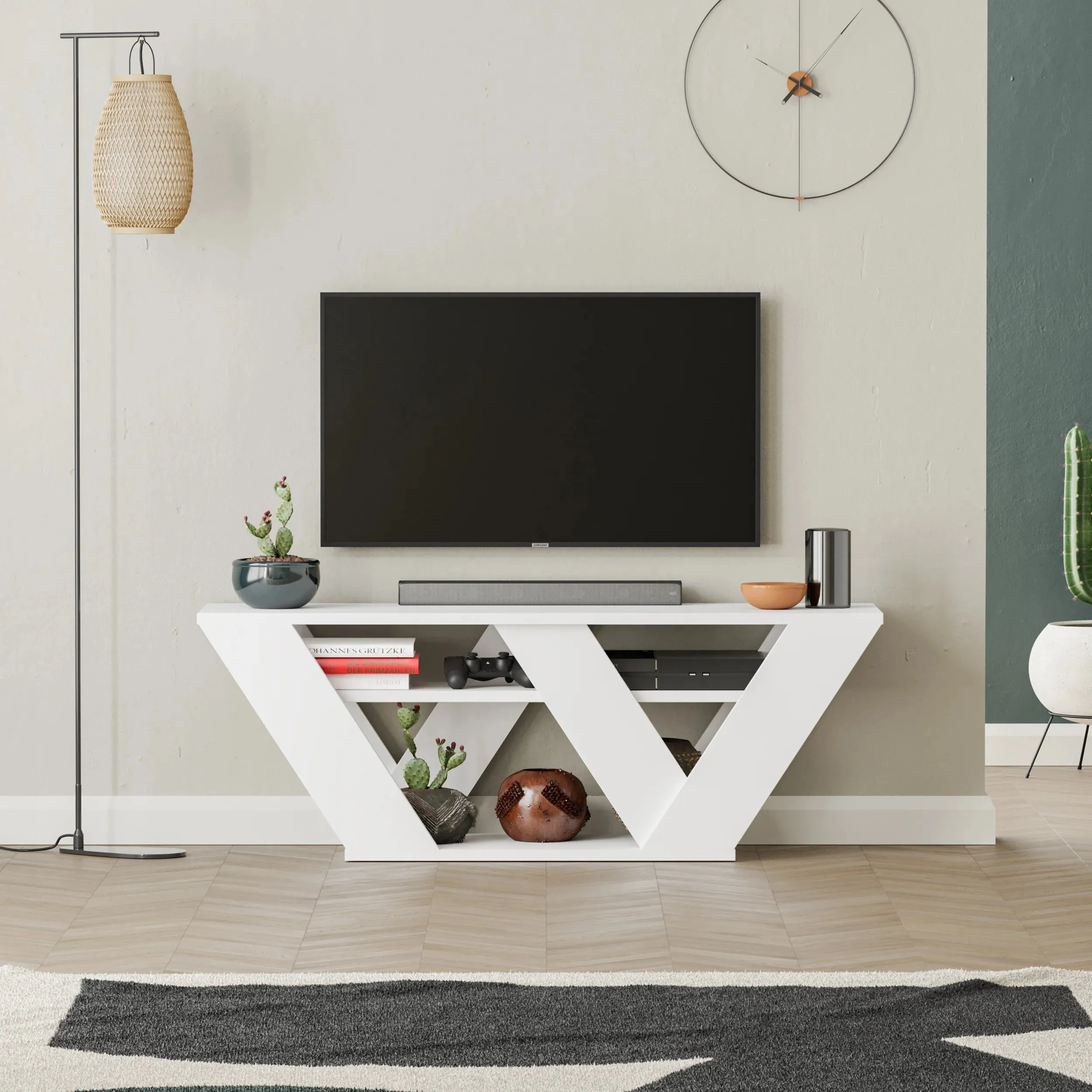 Pipralla Modern TV Stand 110 cm