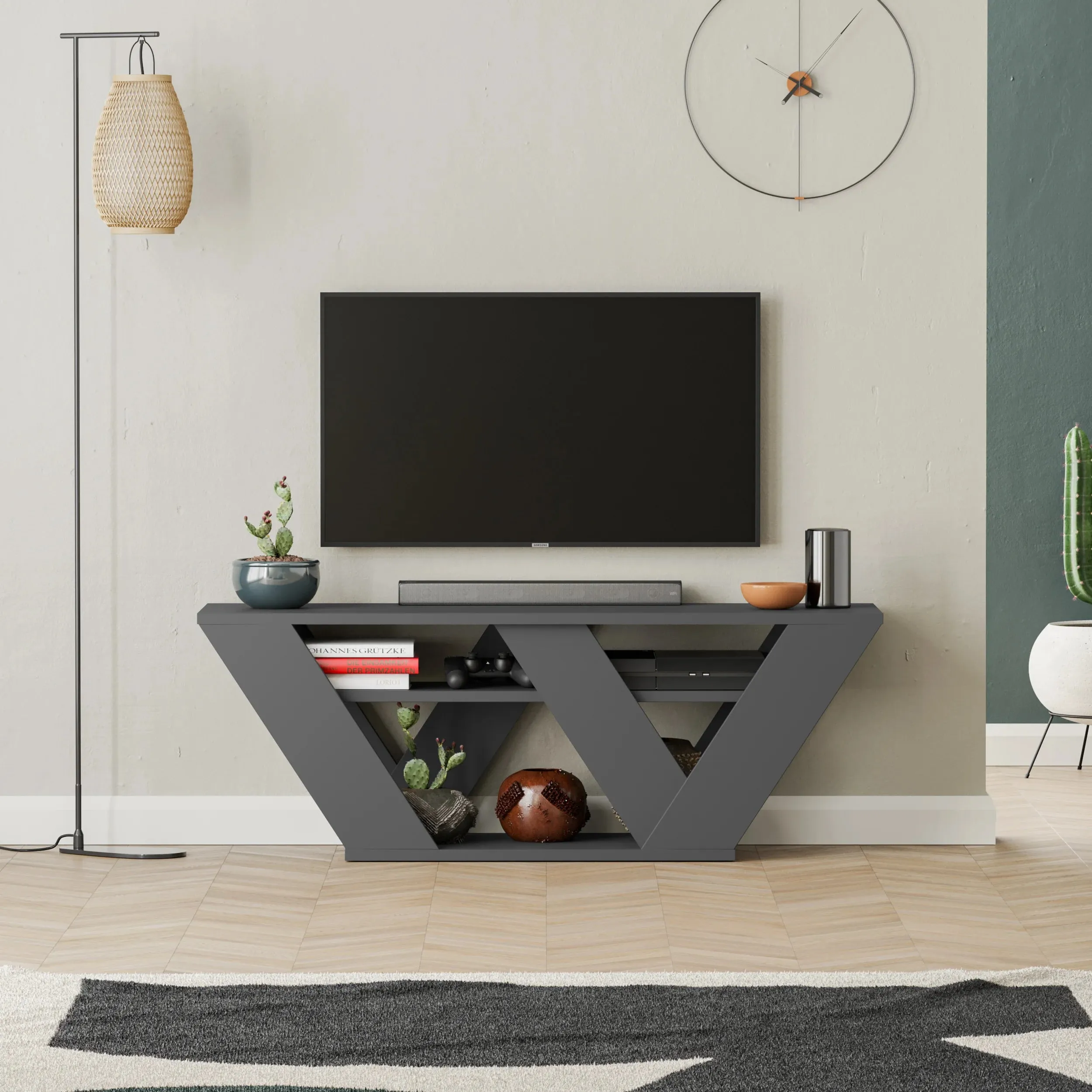 Pipralla Modern TV Stand 110 cm