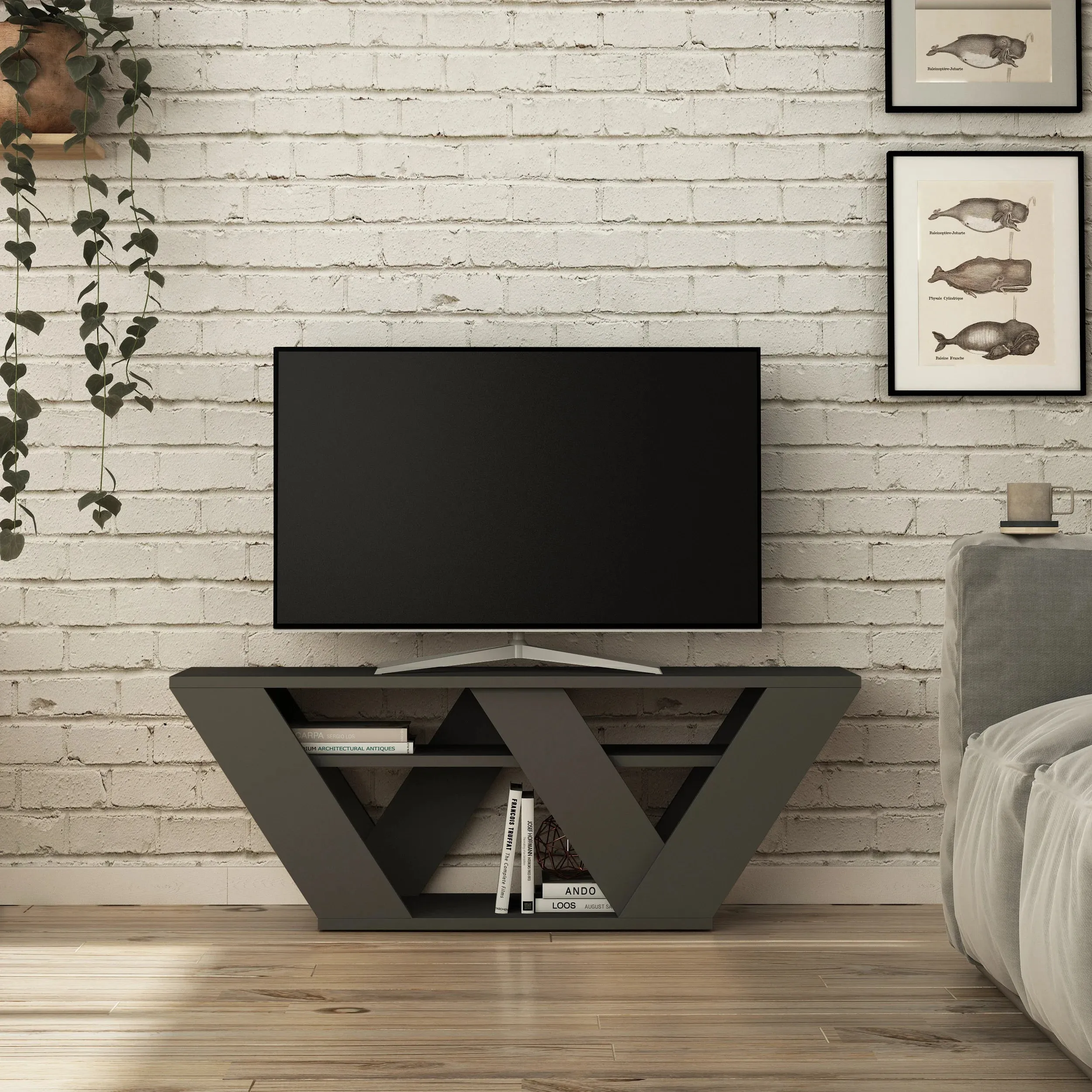 Pipralla Modern TV Stand 110 cm