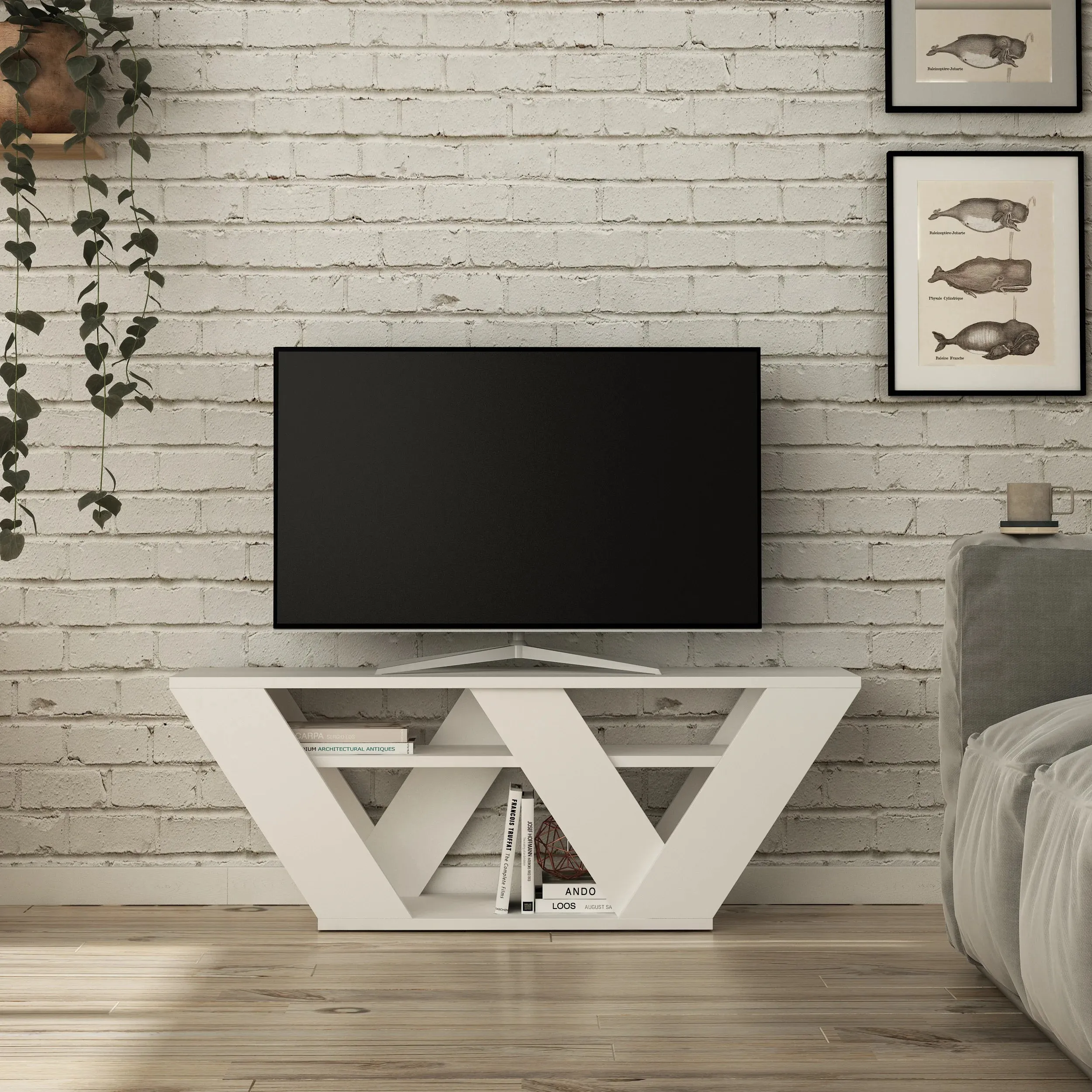 Pipralla Modern TV Stand 110 cm