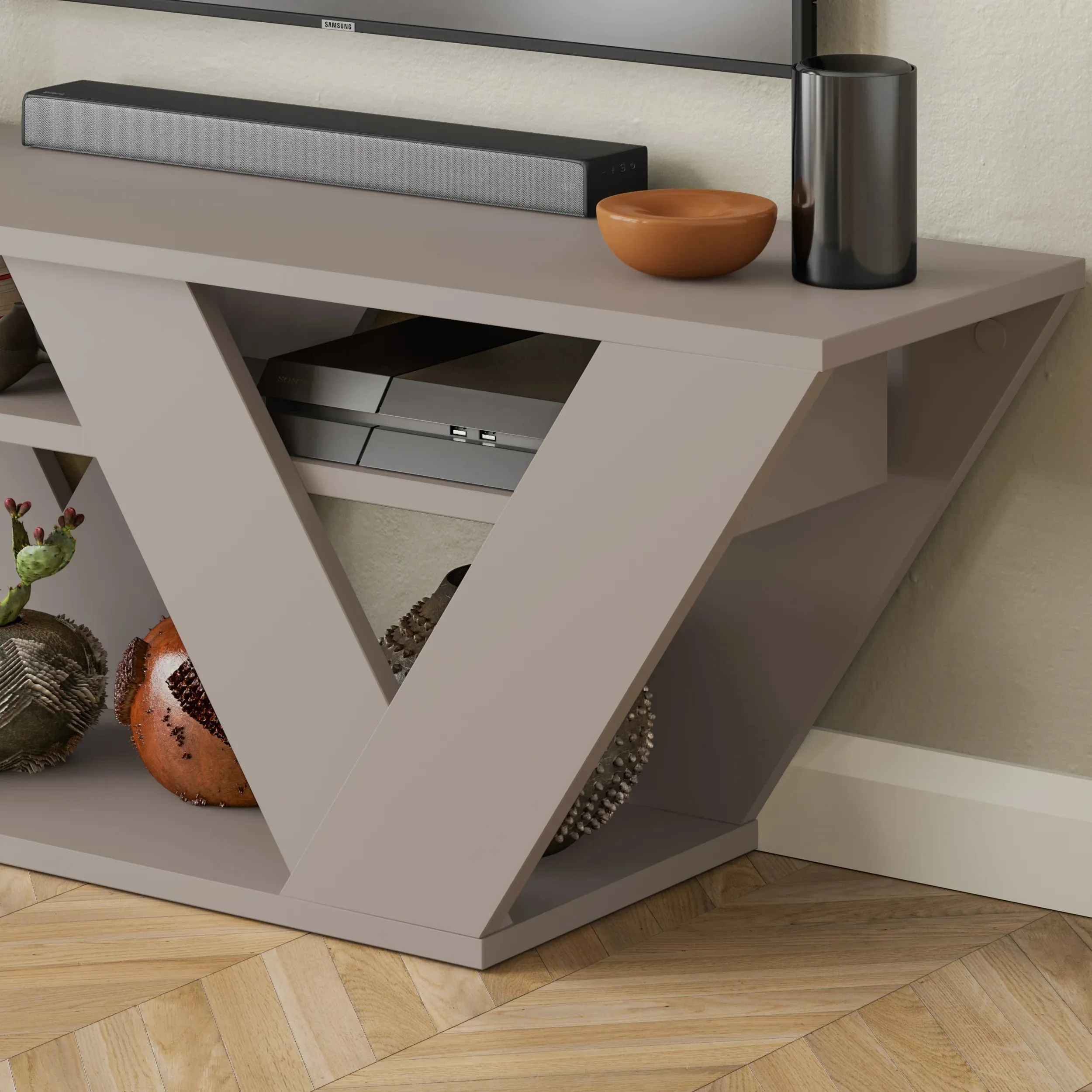 Pipralla Modern TV Stand 110 cm