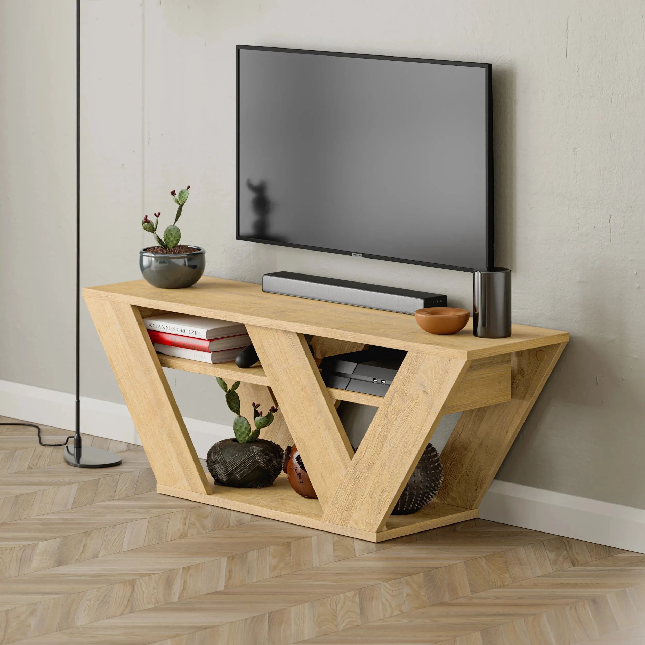 Pipralla Modern TV Stand 110 cm