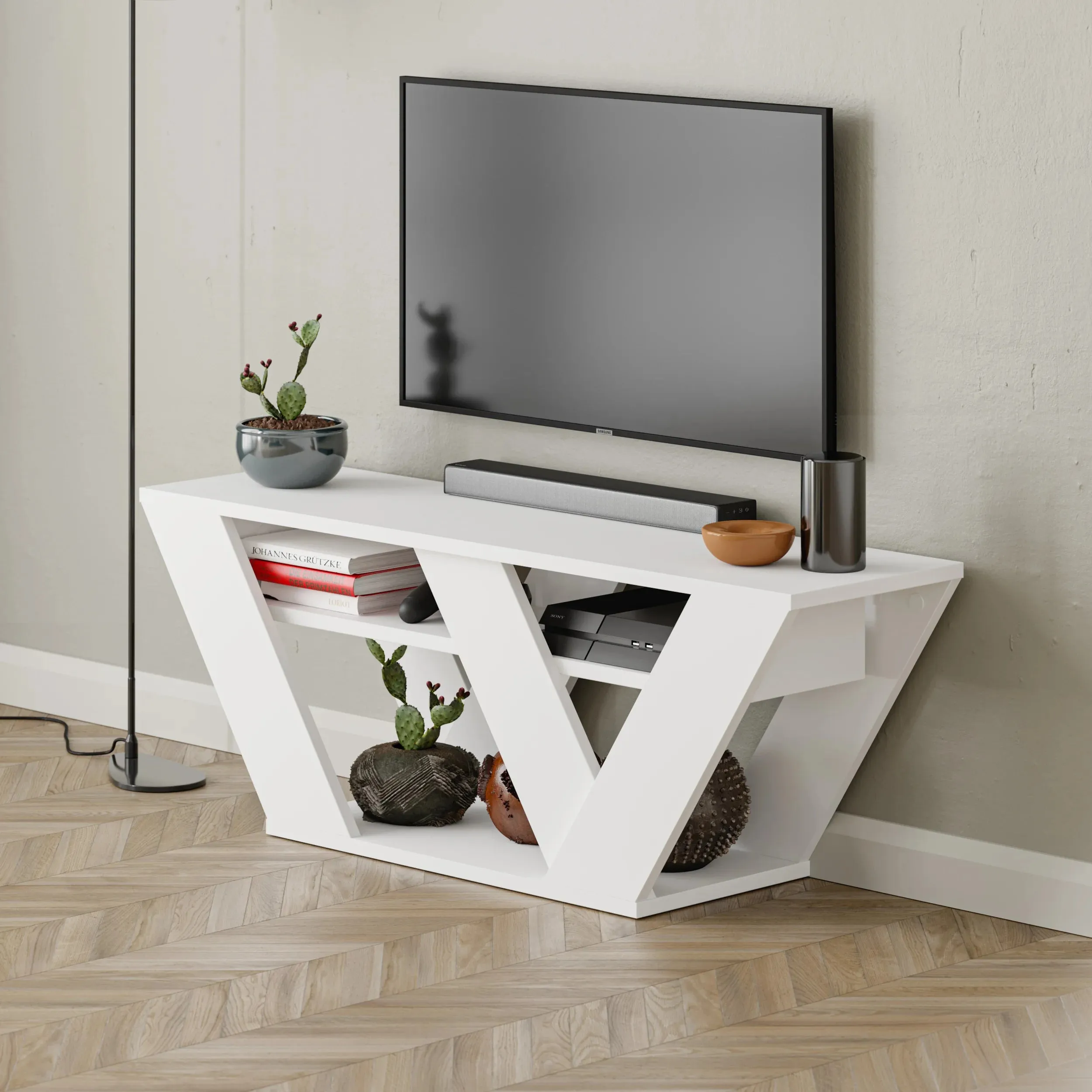 Pipralla Modern TV Stand 110 cm