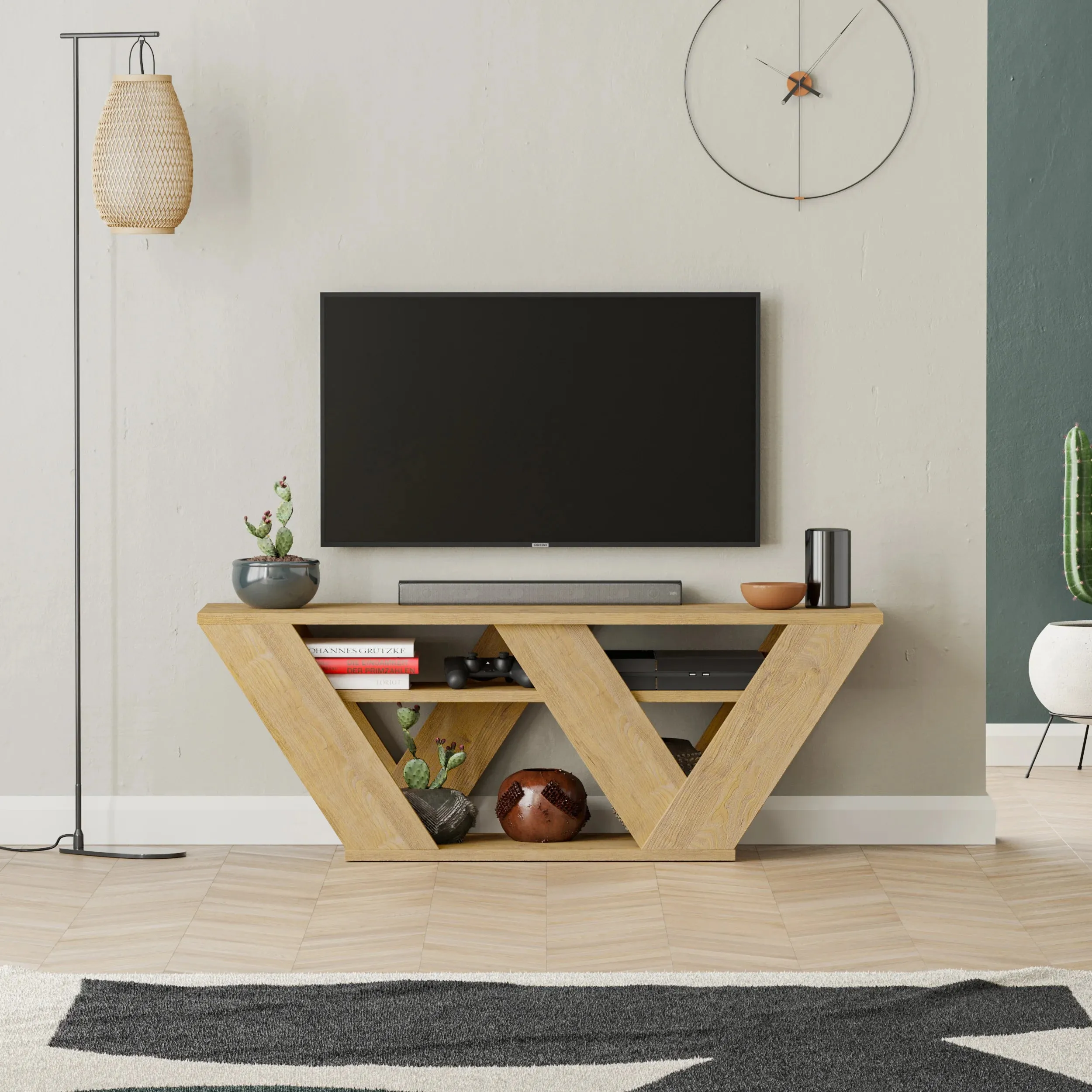 Pipralla Modern TV Stand 110 cm