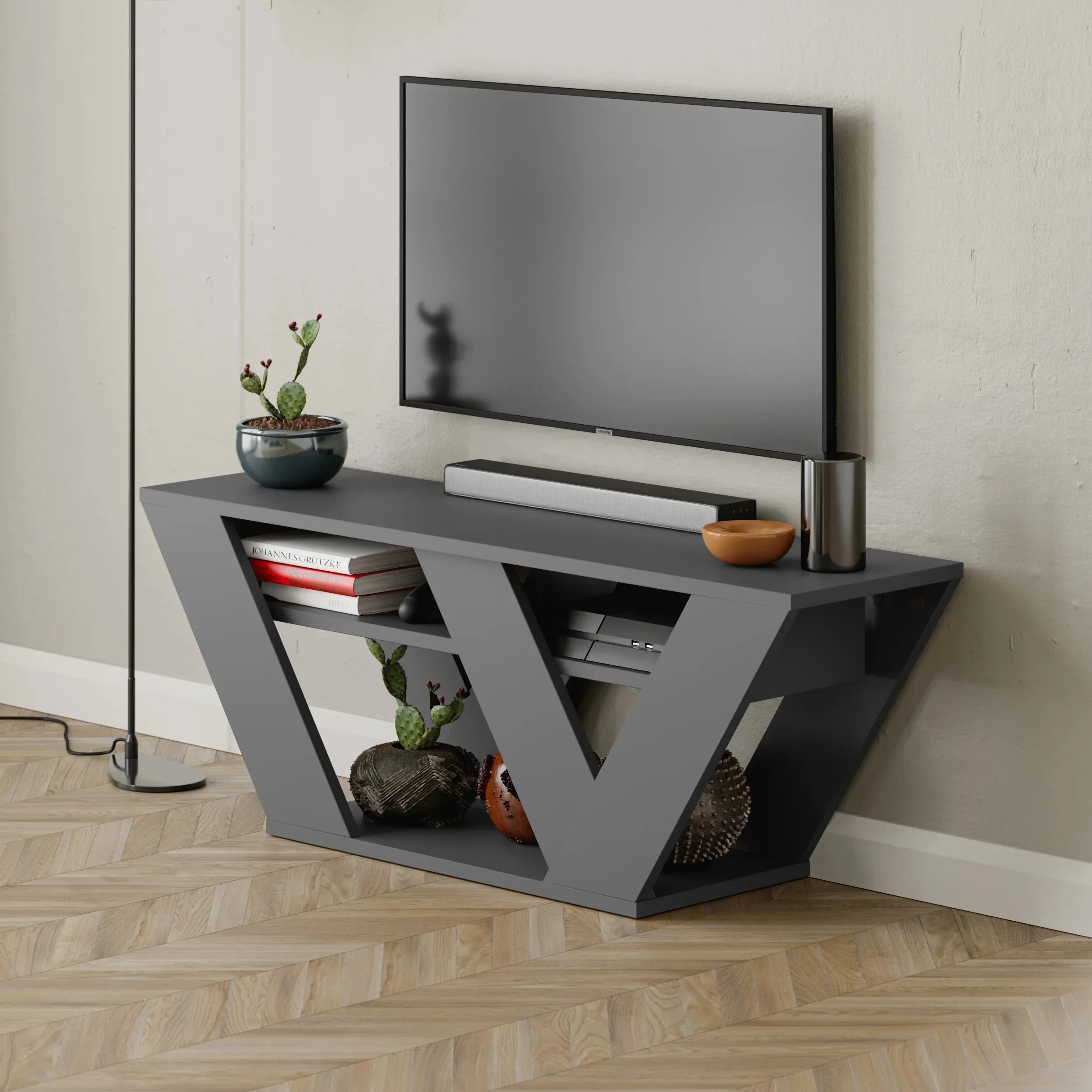 Pipralla Modern TV Stand 110 cm