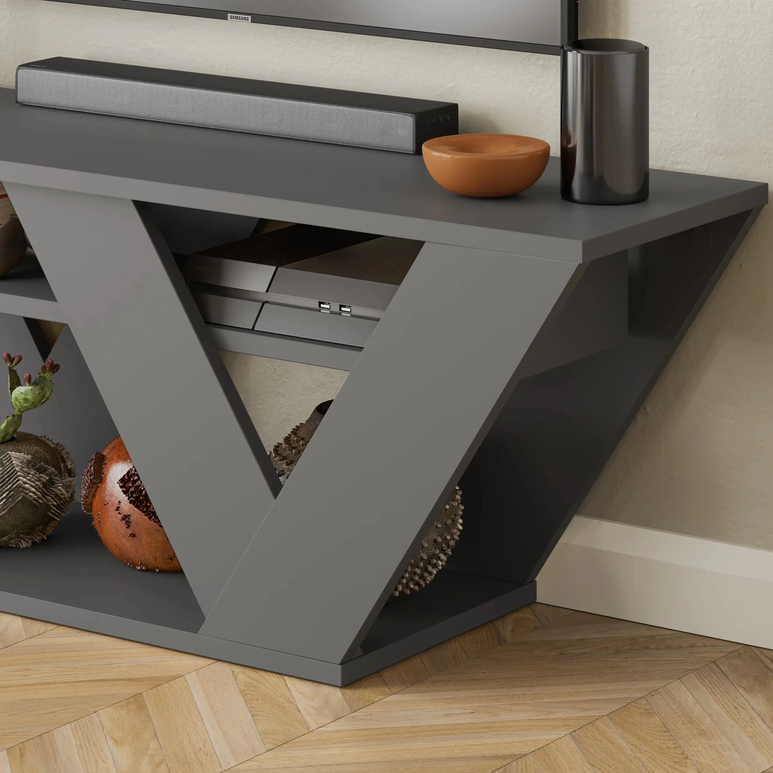 Pipralla Modern TV Stand 110 cm