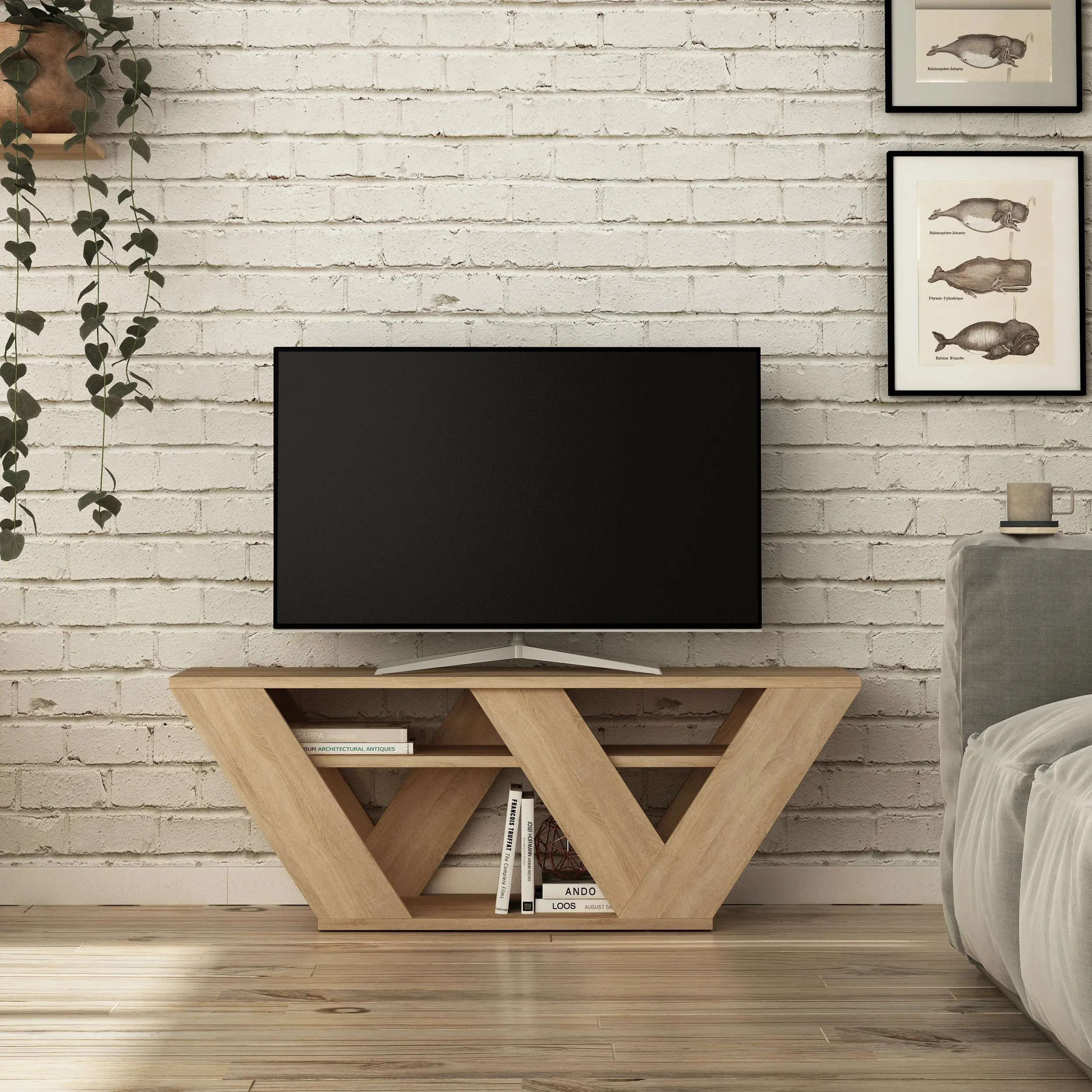 Pipralla Modern TV Stand 110 cm