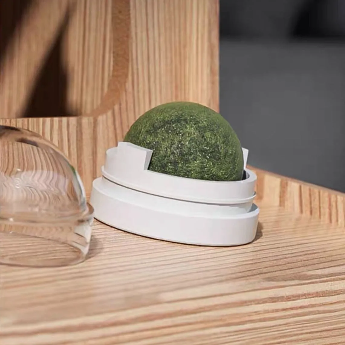 POPOCOLA Wooden Gaming Pet Scratcher With Catnip Ball