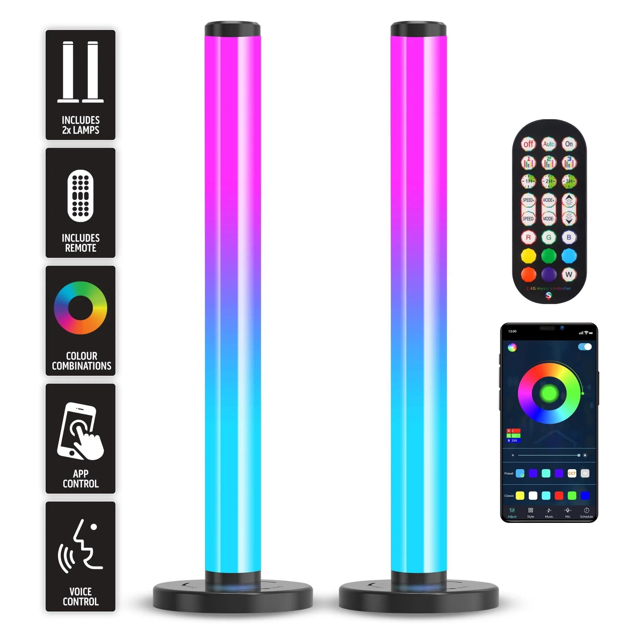Powerwave 360 Degree RGB Desktop Lamps