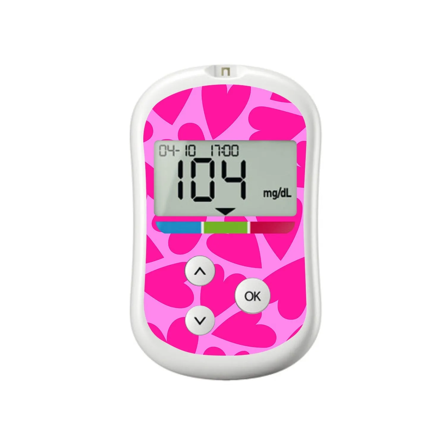 Puffy Hearts for OneTouch Verio Flex Glucometer
