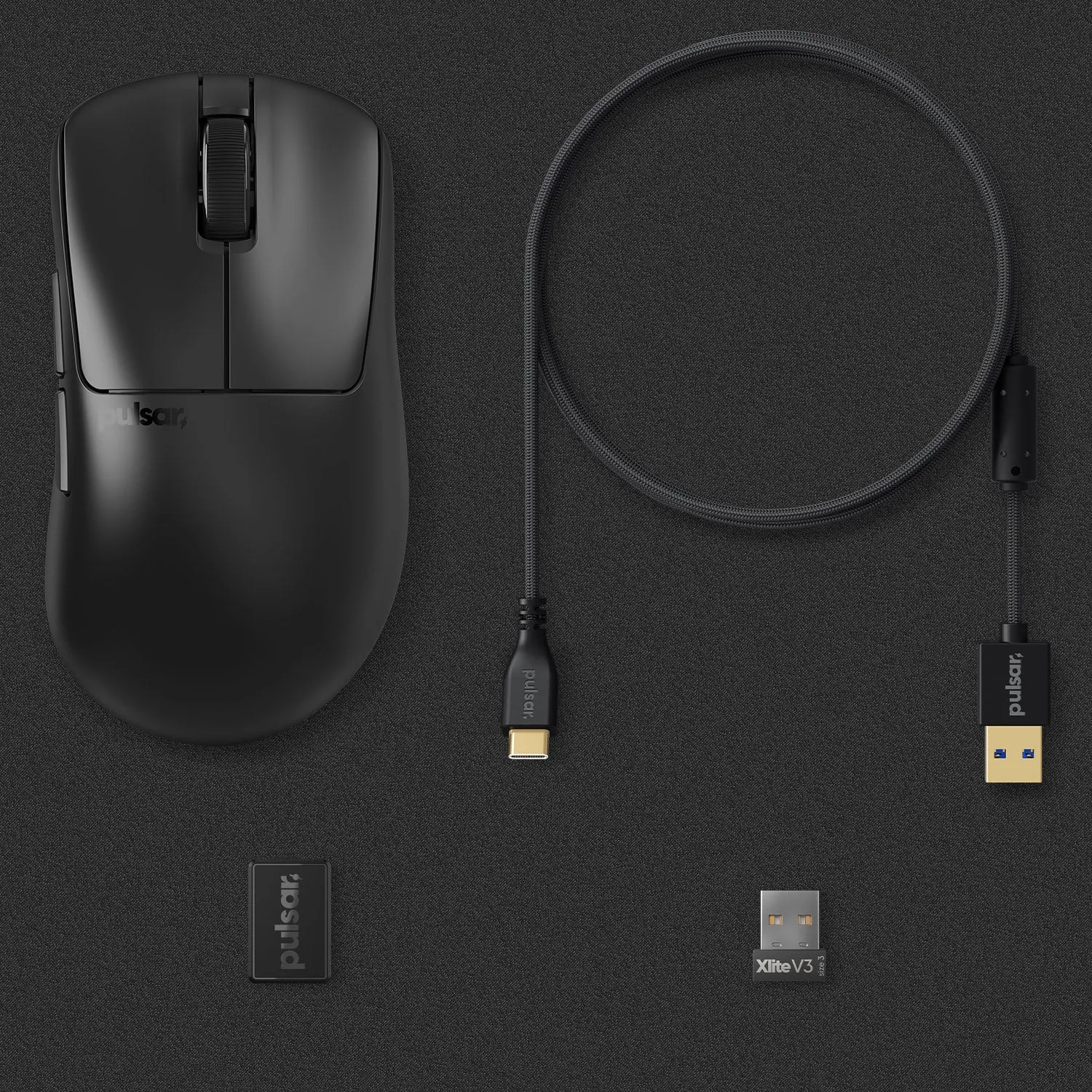 Pulsar Xlite V3 Large Wireless Gaming Mouse - Black