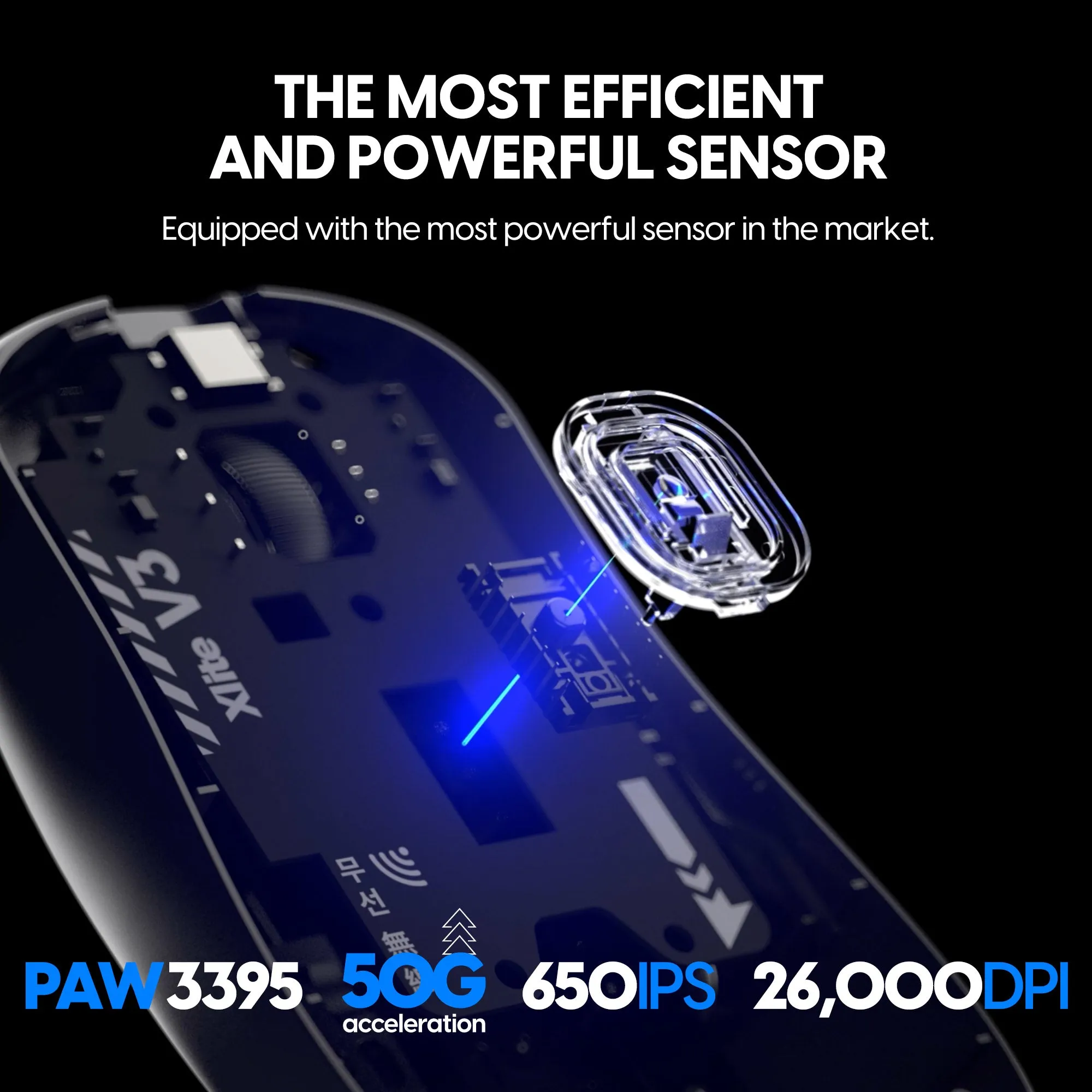 Pulsar Xlite V3 Medium Wireless Gaming Mouse - Black