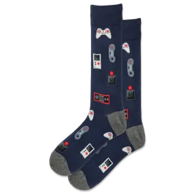 "Gaming" Cotton Crew Socks by Hot Sox - Large