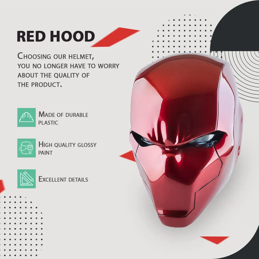 Red Hood Helmet with LED lights