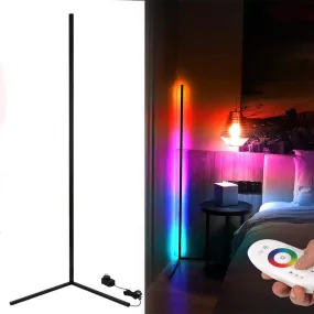 RGB Colorful Floor Lamp, 56 Inch High Lighting Corner Lamp with Remote