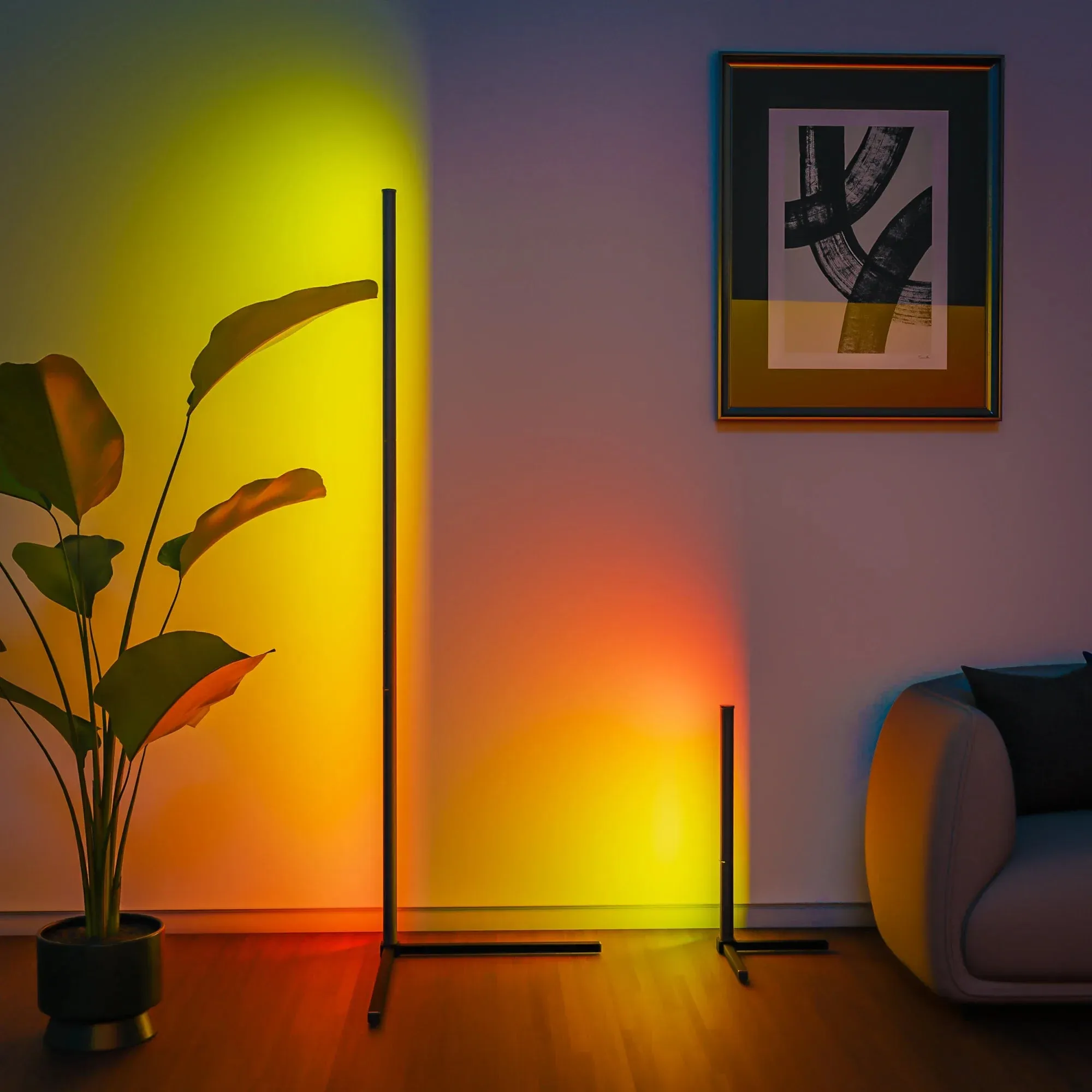 RGB Floor Lamp with Music Sync and 16 Million Colors