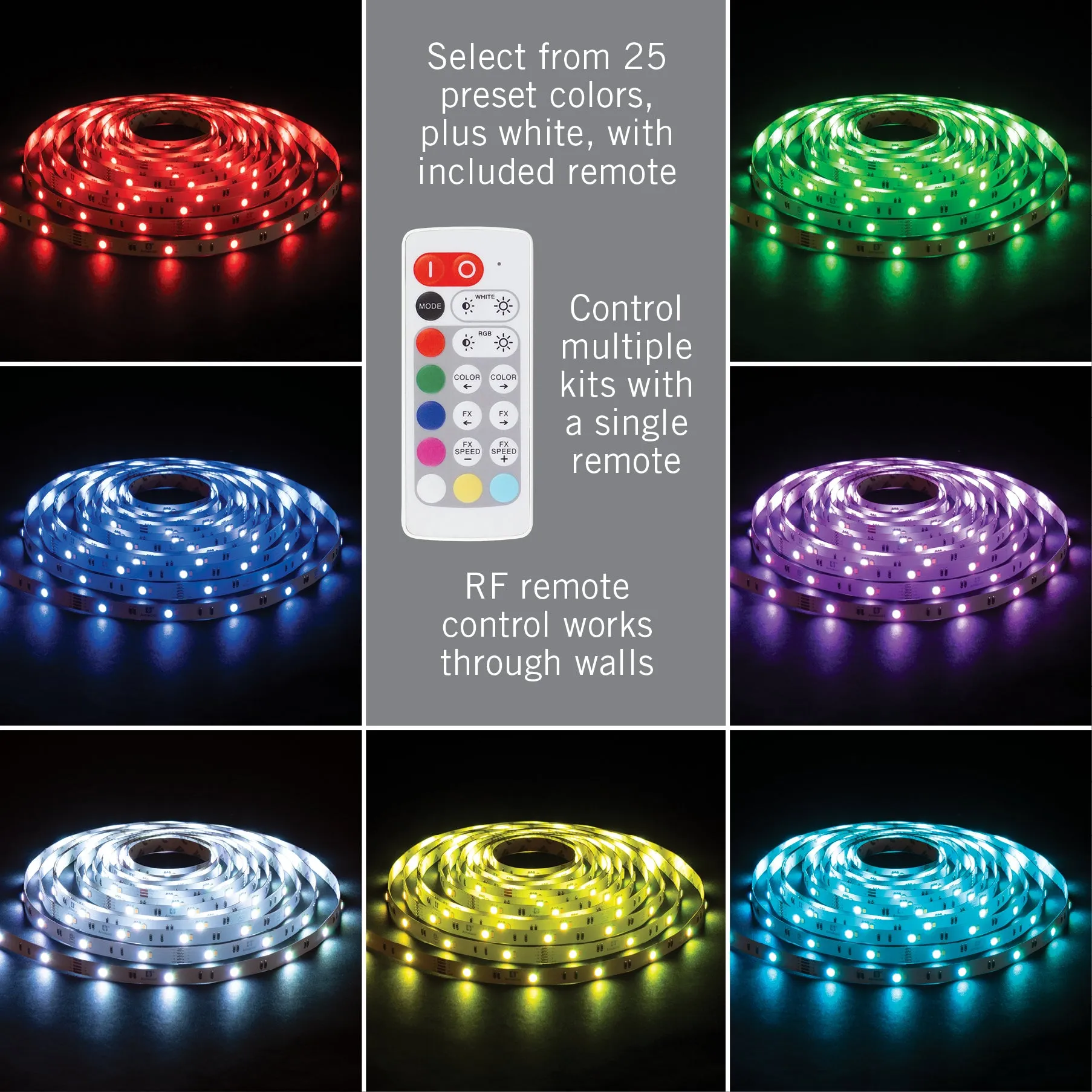 RibbonFlex Home 24V RGB W Multicolor LED Strip Light Kit