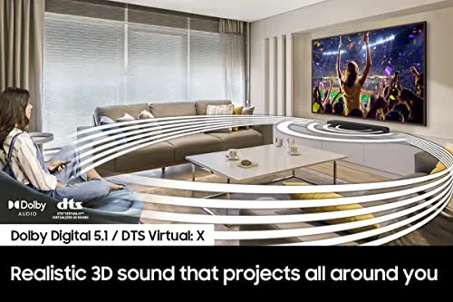 SAMSUNG HW-C450 2.1ch Soundbar w/DTS Virtual X, Subwoofer Included, Bass Boost, Adaptive Sound Lite, Game Mode, Bluetooth, Wireless Surround Sound Compatible (Newest Model),Black