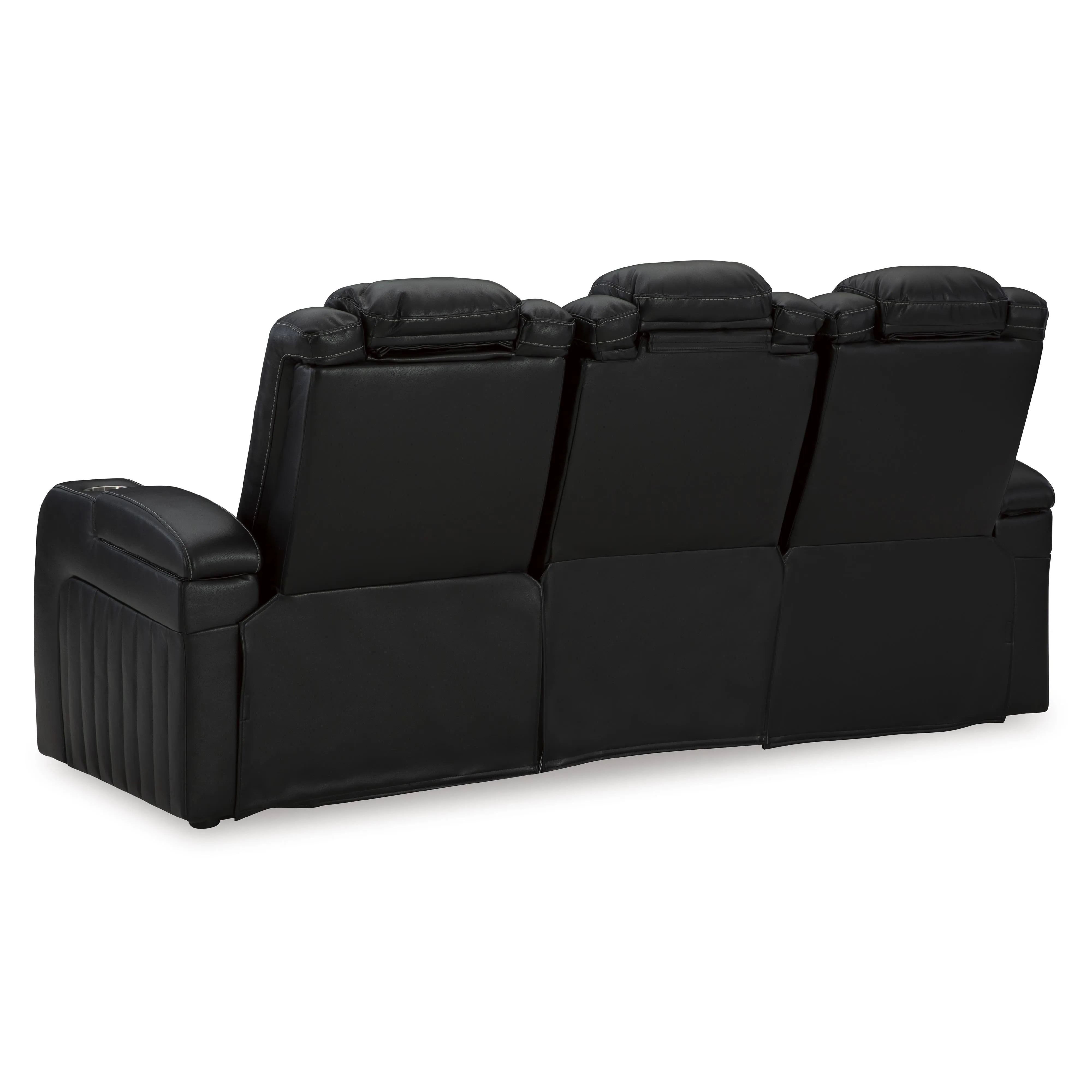 Signature Design by Ashley Caveman Den Power Reclining Leather Look Sofa 9070315