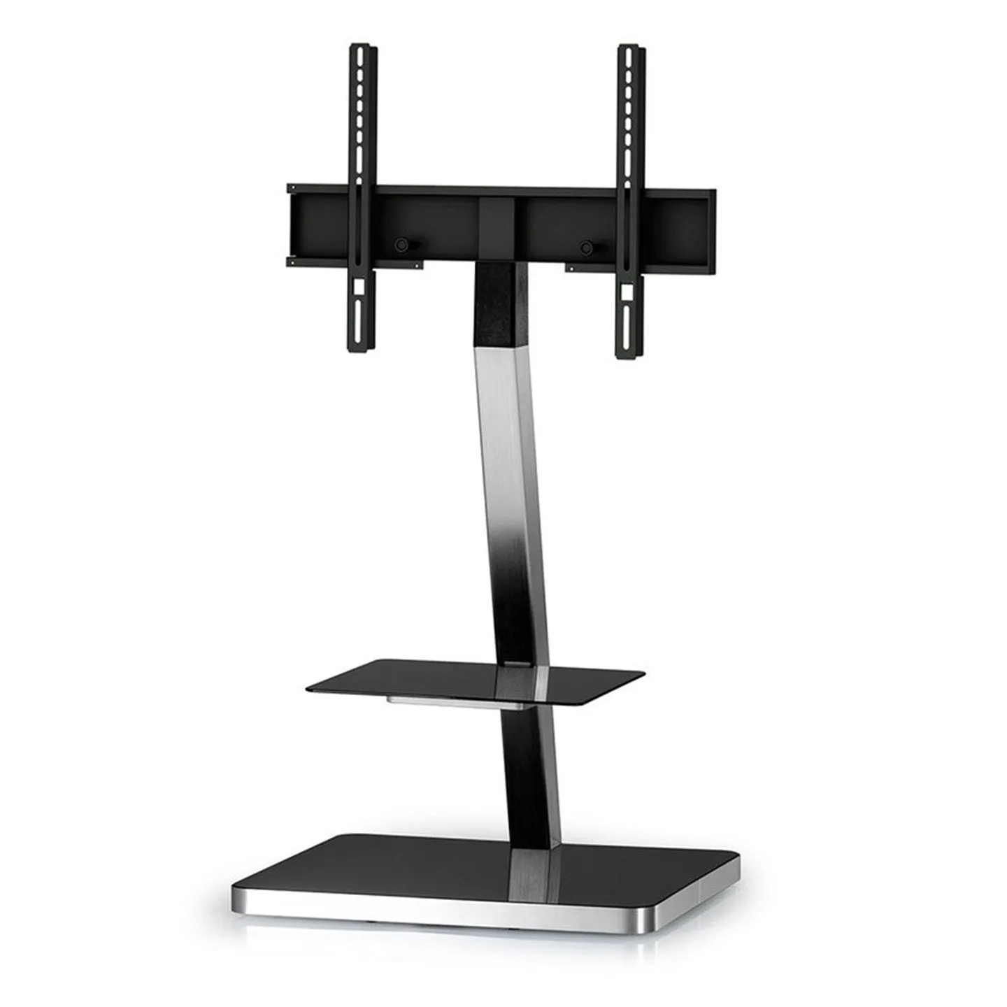 Sonorous PL-2710 Modern TV Floor Stand w/ Tempered Glass Shelf For TVs up to 65"