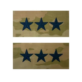 Space Force Embroidered OCP Sew on Officer Cap Rank Insignia: Lieutenant General